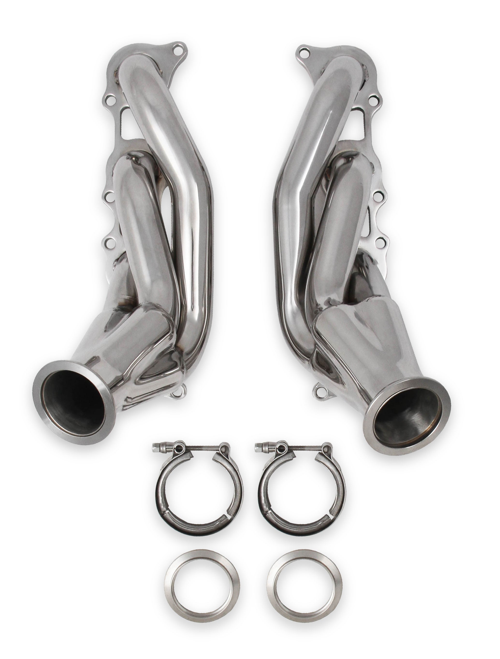 Flowtech Universal Coyote Turbo Headers - Polished 304 Stainless Steel