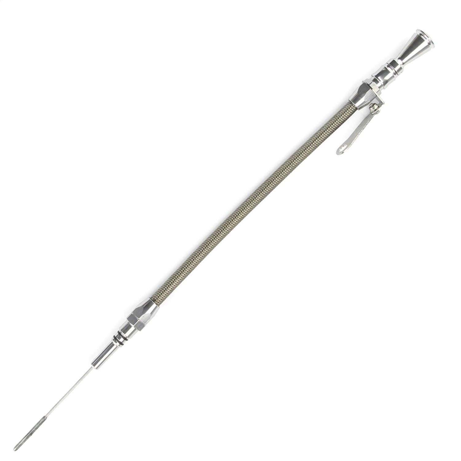 Lokar 1220024 Anchor Tight Locking Flexible Engine Dipstick; Brite; Push Into Pan; Lokar 1220024
