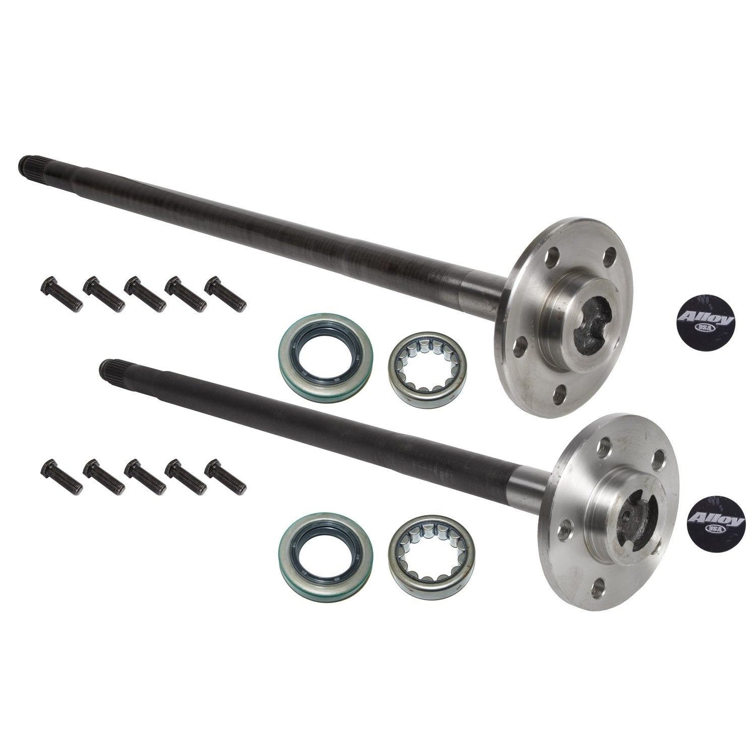 Alloy USA 12200 Alloy USA Axle Kit; Rear; Fits Dana 35 Axles; 27 Spline; C-Clip; Alloy USA 12200