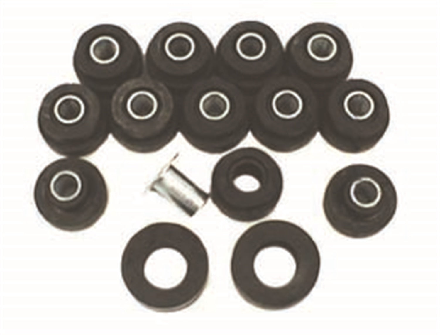 Omix 12201.02 Body Tub Mounting Kit; Factory Style; Incl. Polyurethane Body Mounts/Sleeves; Omix 12201.02