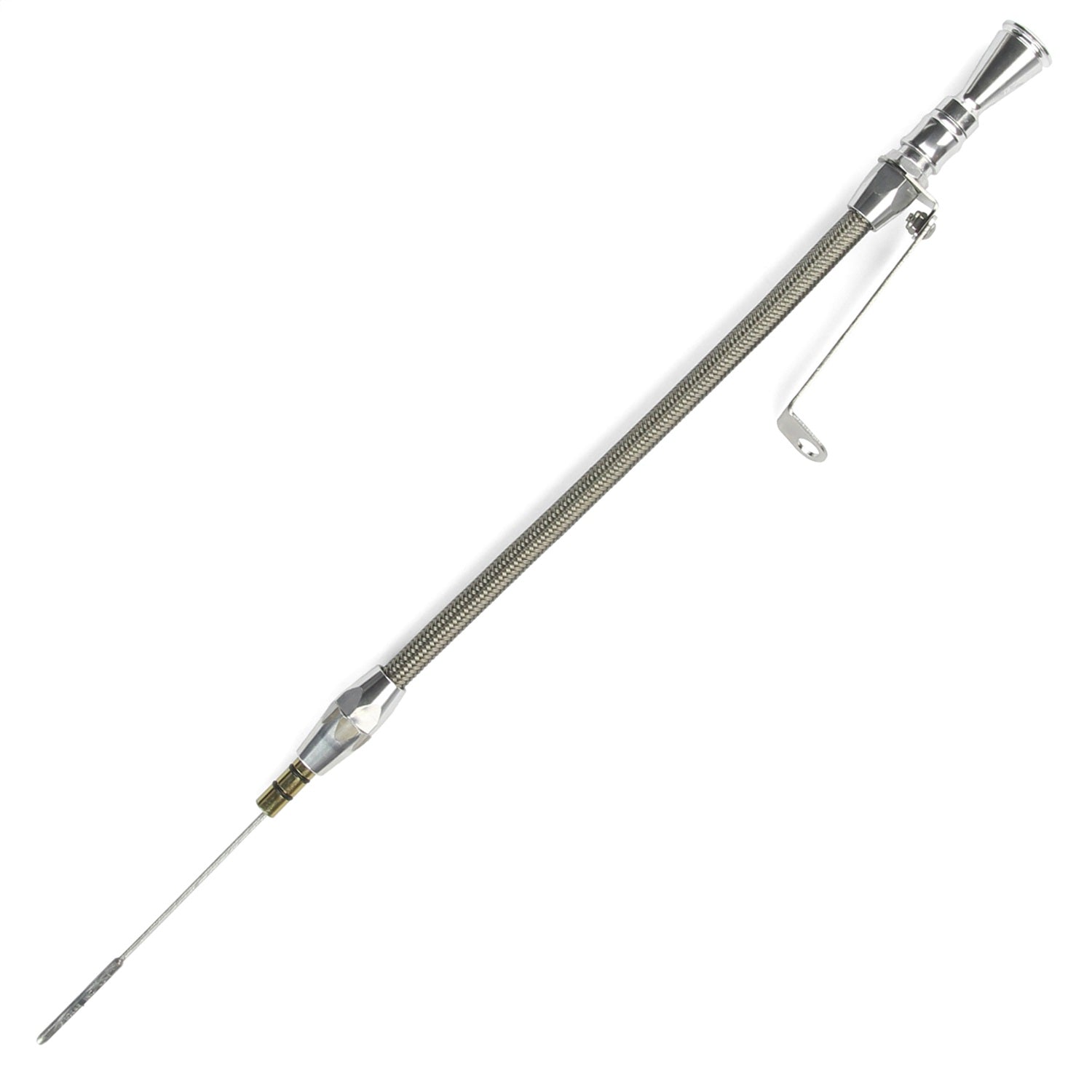 Lokar 1220264 Anchor Tight Locking Flexible Engine Dipstick; Front Sump Only; Brite Finish; Lokar 1220264