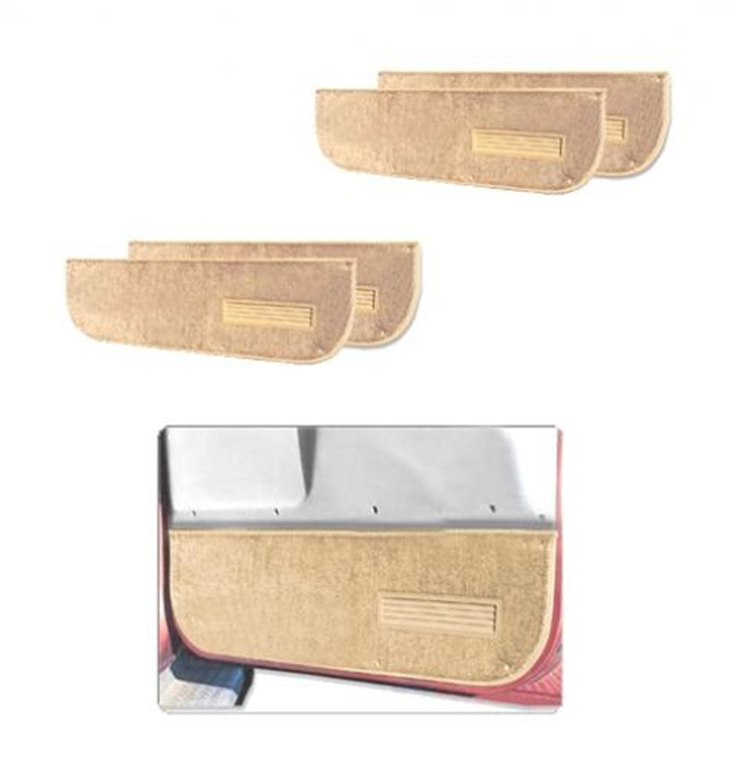 Nifty 122110 Pro-Line™ Lower Door Panel Carpet; Sand; 2 pc.; Front; Nifty 122110