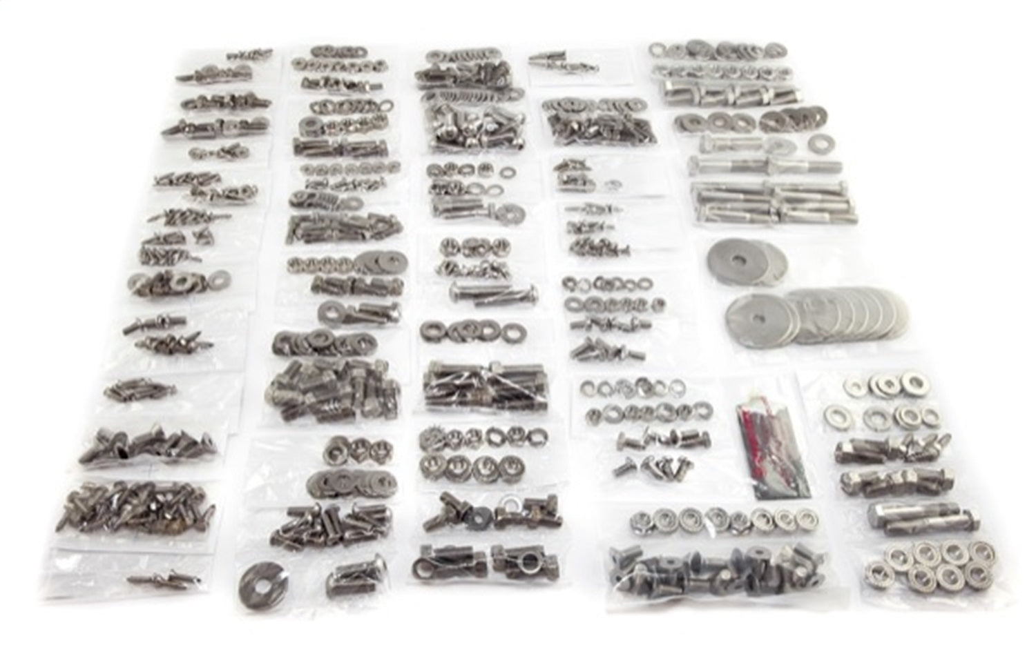 Omix 12215.02 Body Fastener Kit; 539 pc.; Stainless Steel; For Models w/Tailgate; Omix 12215.02