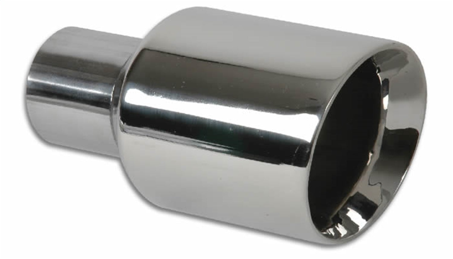 Vibrant Performance 1226 Round Stainless Steel Tip; 3.5 in.; Double Wall; Angle Cut; 7.5 in. Long; Vibrant Performance 1226