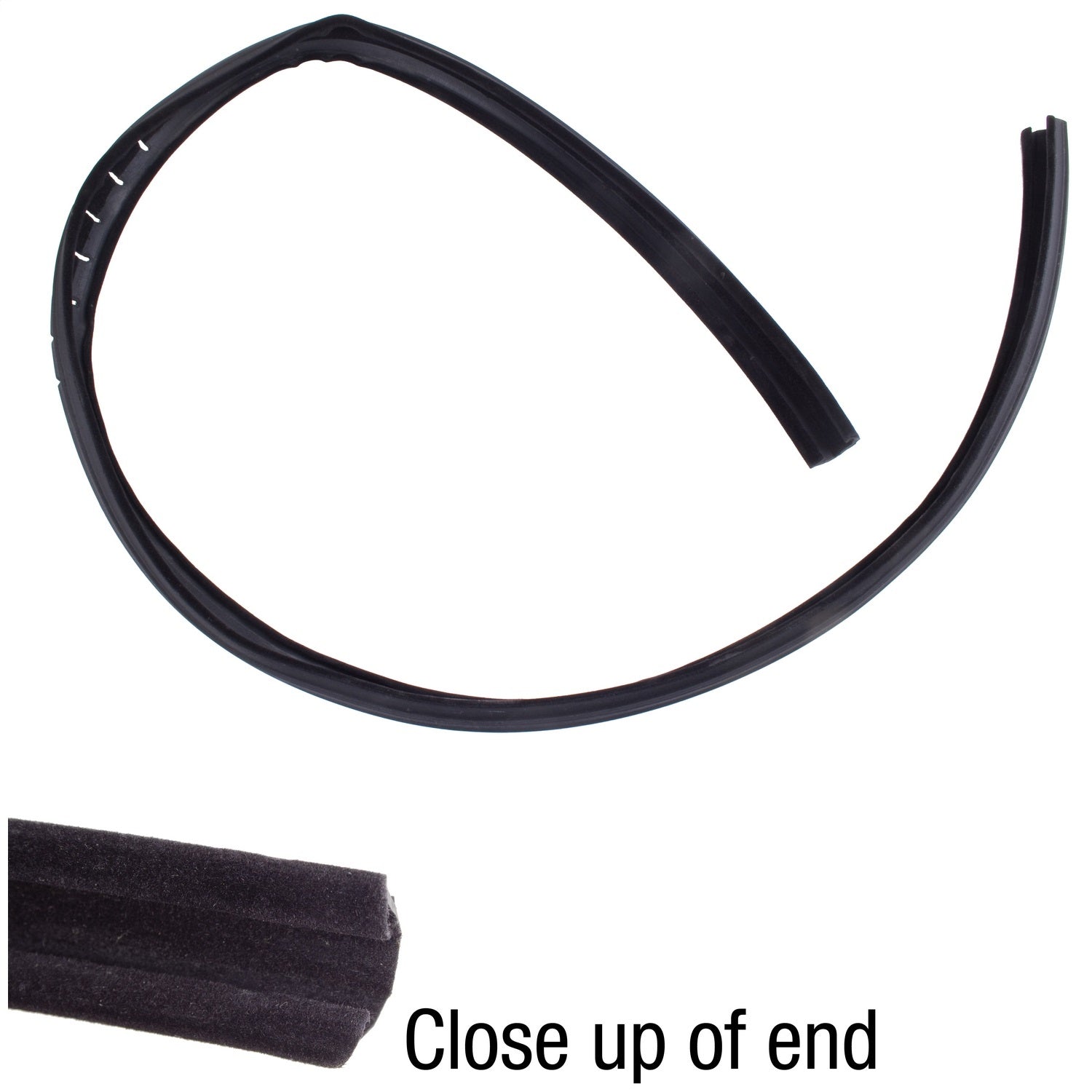 Omix 12303.05 Door Glass Weatherstrip; Rear Left Lower Or Rear Right Lower; Door Edge; Rubber; Omix 12303.05