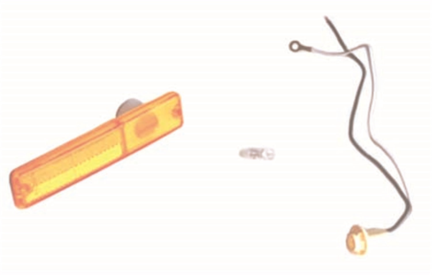 Omix 12401.02 Side Marker Light Kit; Front; Amber; Incl. Lens/Bulb/Socket; Omix 12401.02