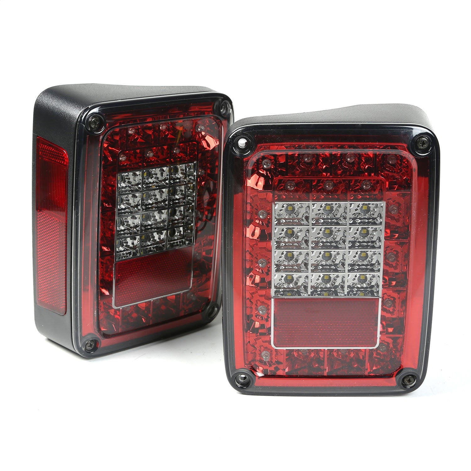 Rugged Ridge 12403.88 LED Tail Light Set; Pair; Smoke Tinted Lens; Rugged Ridge 12403.88