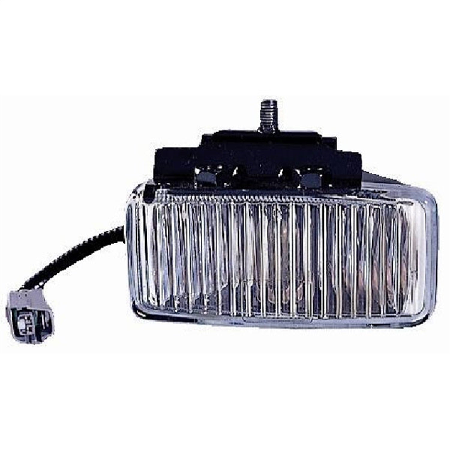 Omix 12407.01 Fog Light; Left; Clear; Black Housing; Omix 12407.01