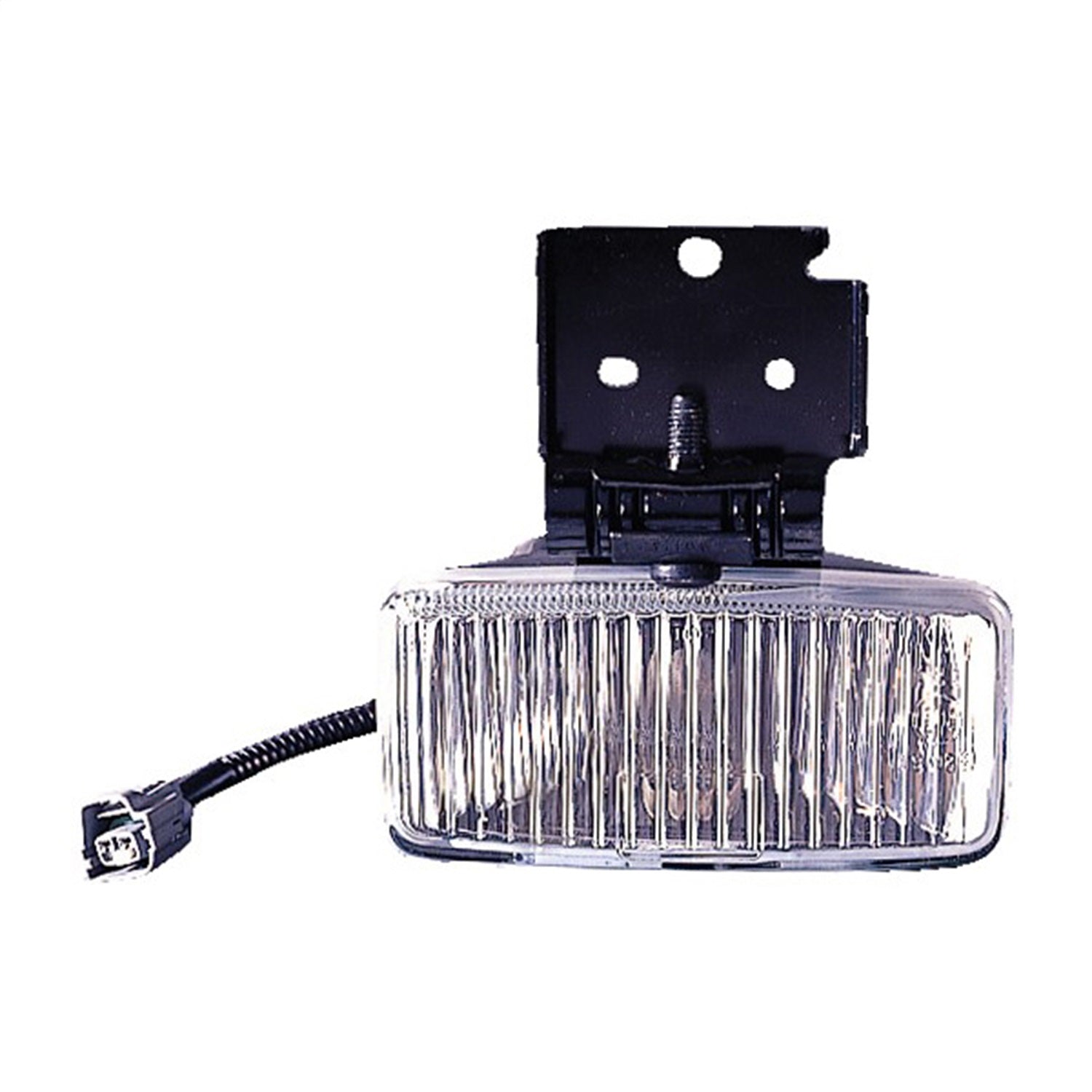 Omix 12407.05 Fog Light; Left; Clear; Black Housing; Omix 12407.05