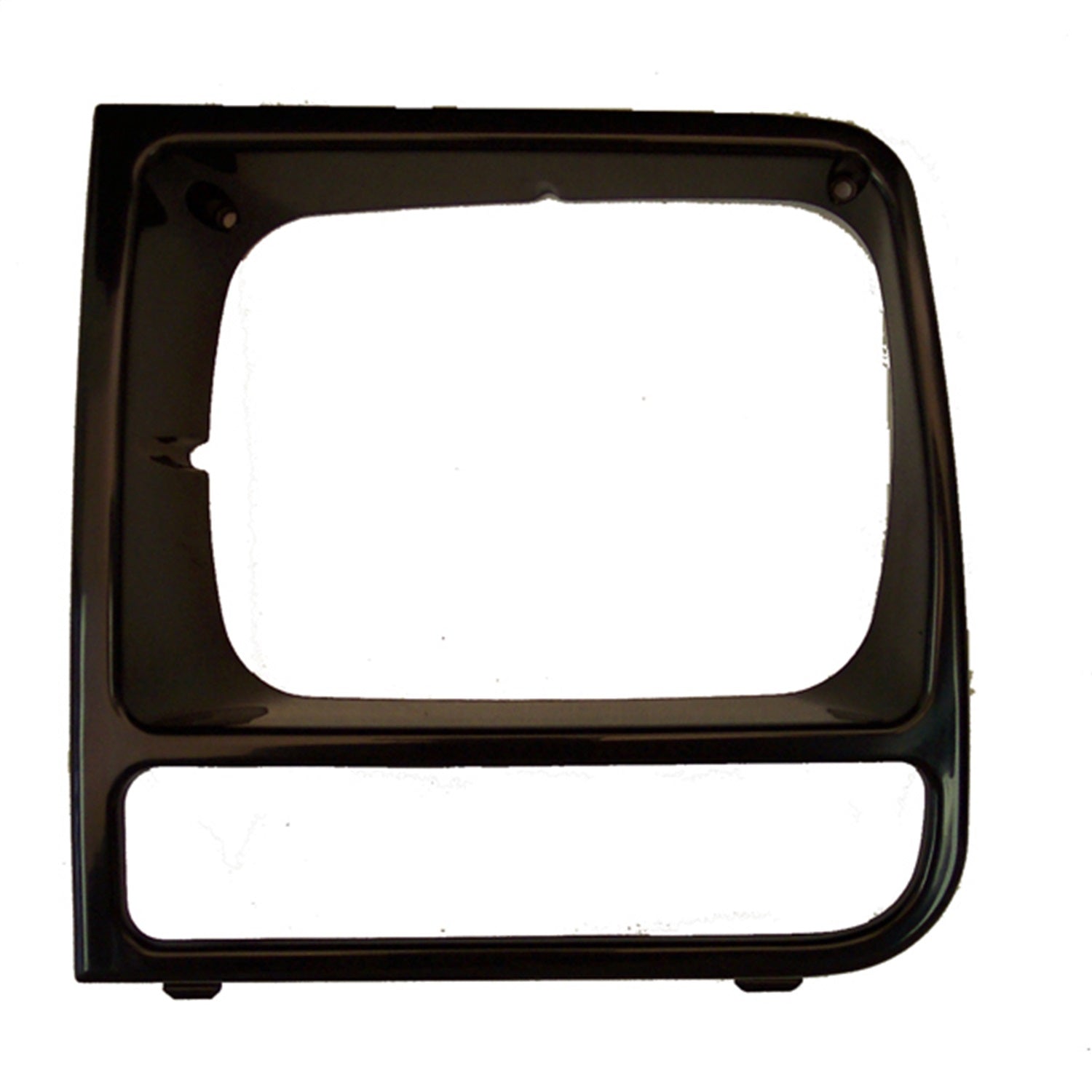 Omix 12419.17 Head Light Bezel; Left; Black; Omix 12419.17