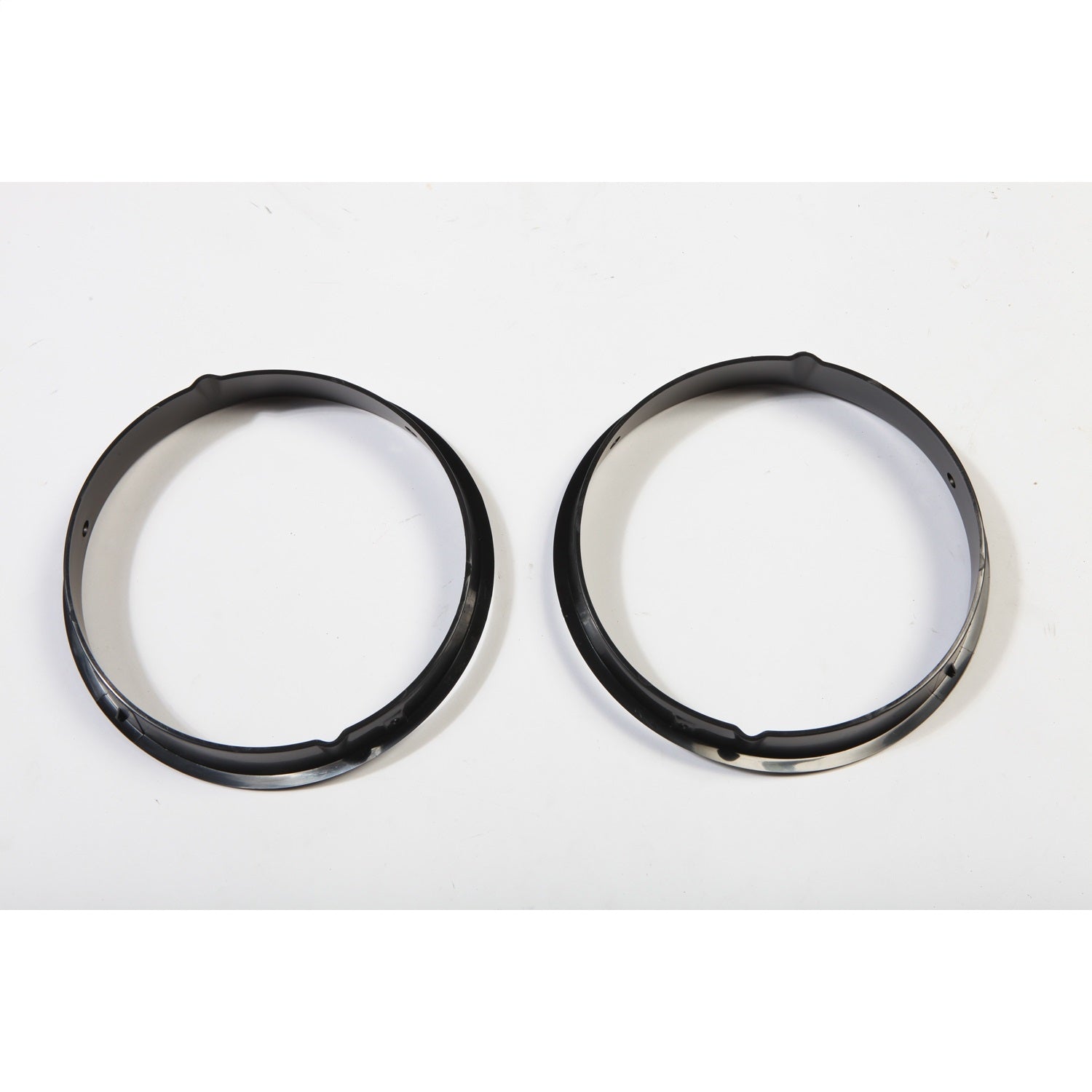 Rugged Ridge 12419.23 Replacement Headlight Bezel; Black Trim; Rugged Ridge 12419.23