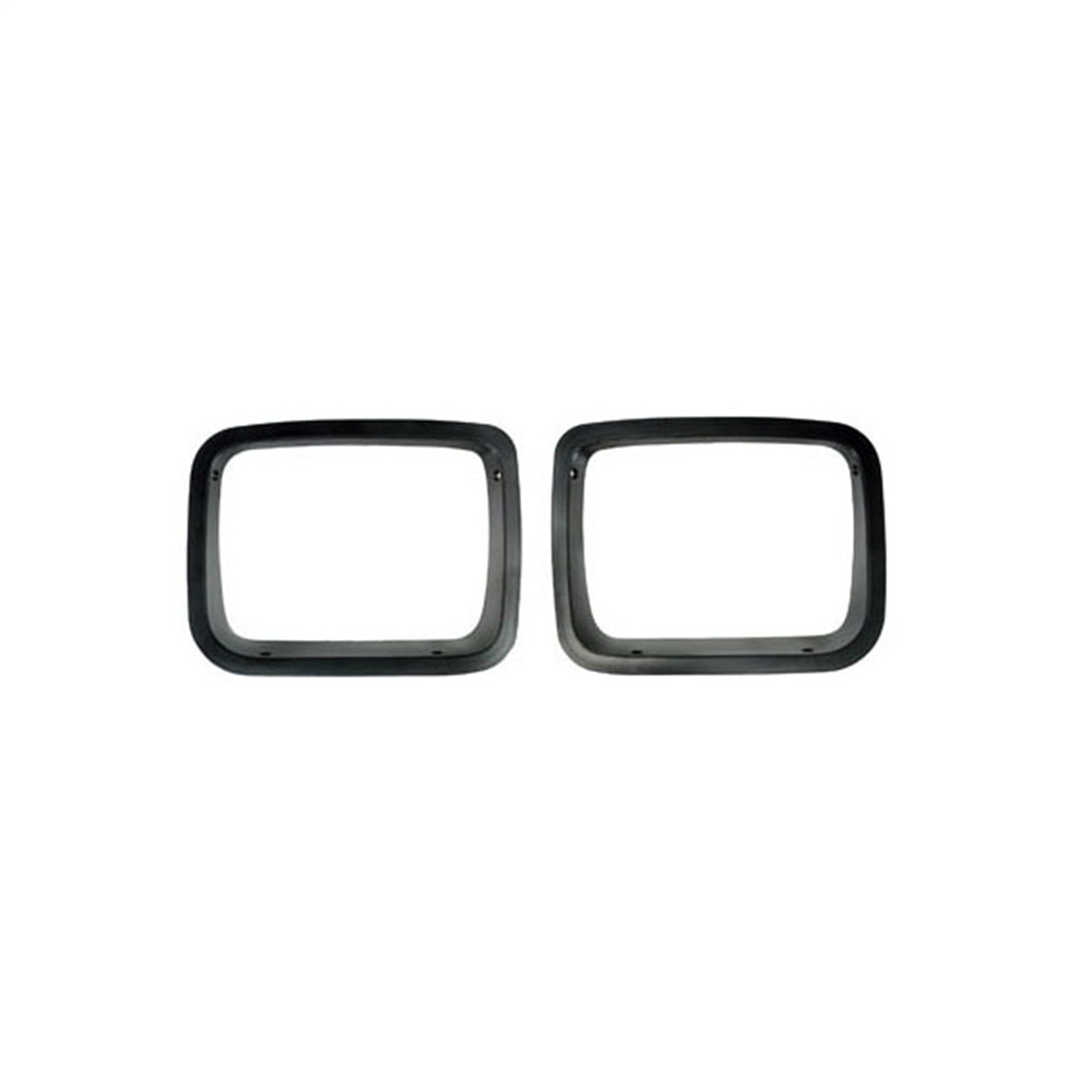 Rugged Ridge 12419.24 Replacement Headlight Bezel; Black Trim; Rugged Ridge 12419.24
