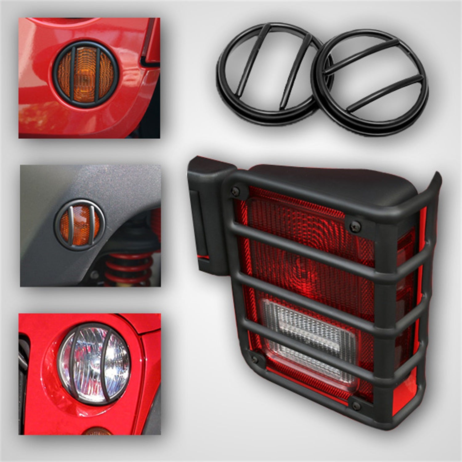 Rugged Ridge 12496.02 Euro Guard Kit Offroad/Racing Lamp Guard Rugged Ridge 12496.02