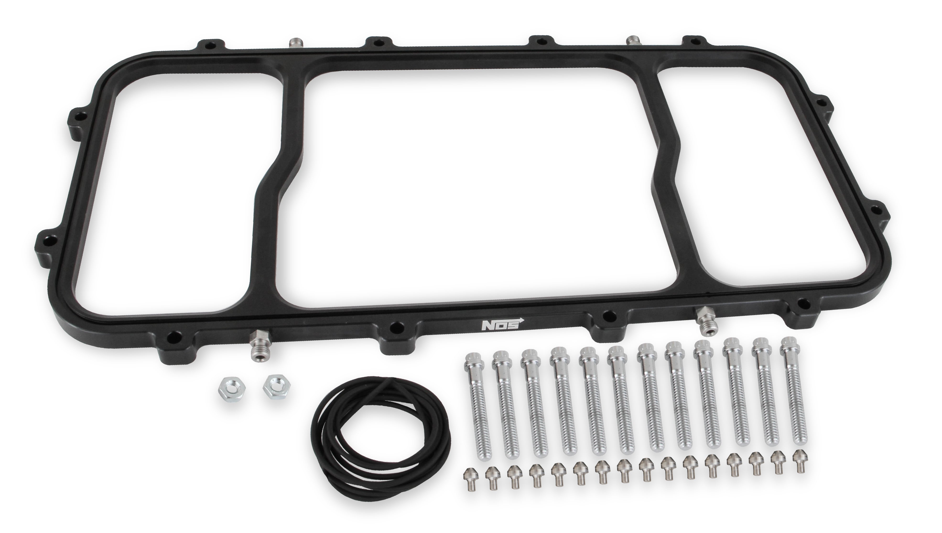 NOS Dry Nitrous Plate for Holley LS Hi-Ram EFI Intake Manifolds-Black