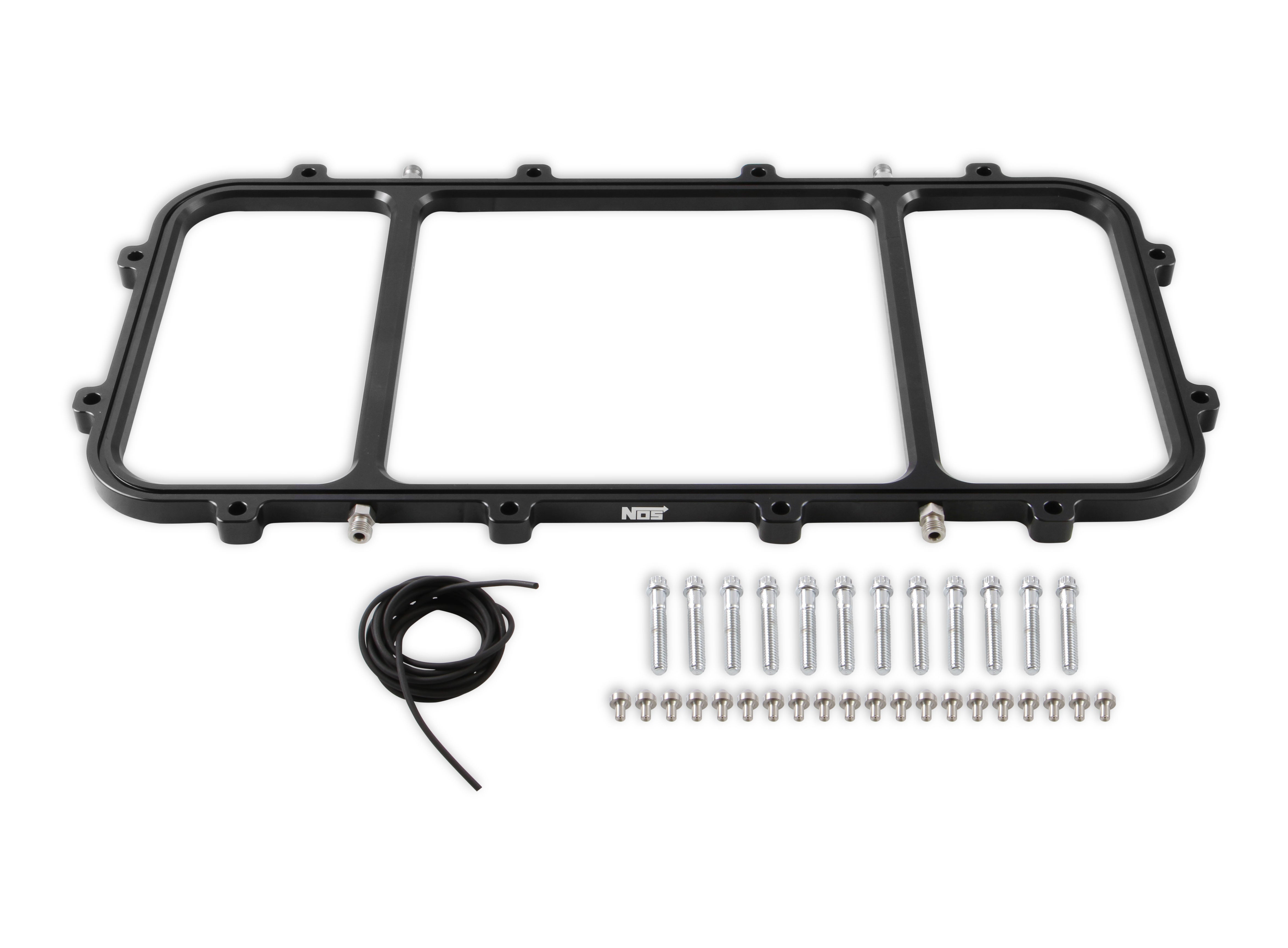 NOS Dry Nitrous Plate for Holley Gen-V LT Hi-Ram EFI Intake Manifolds - Black