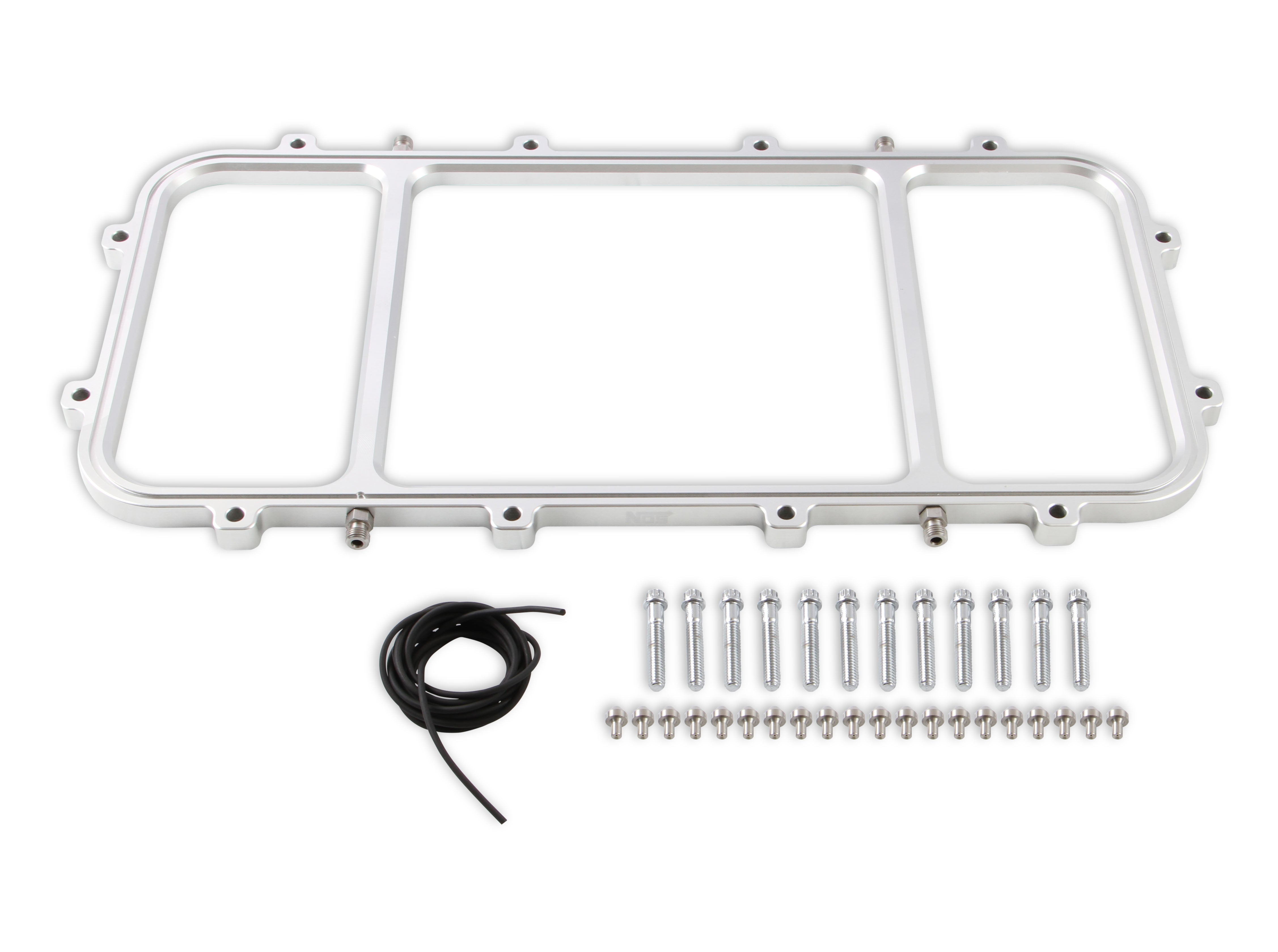 NOS Dry Nitrous Plate for Holley Gen-V LT Hi-Ram EFI Intake Manifolds - Silver