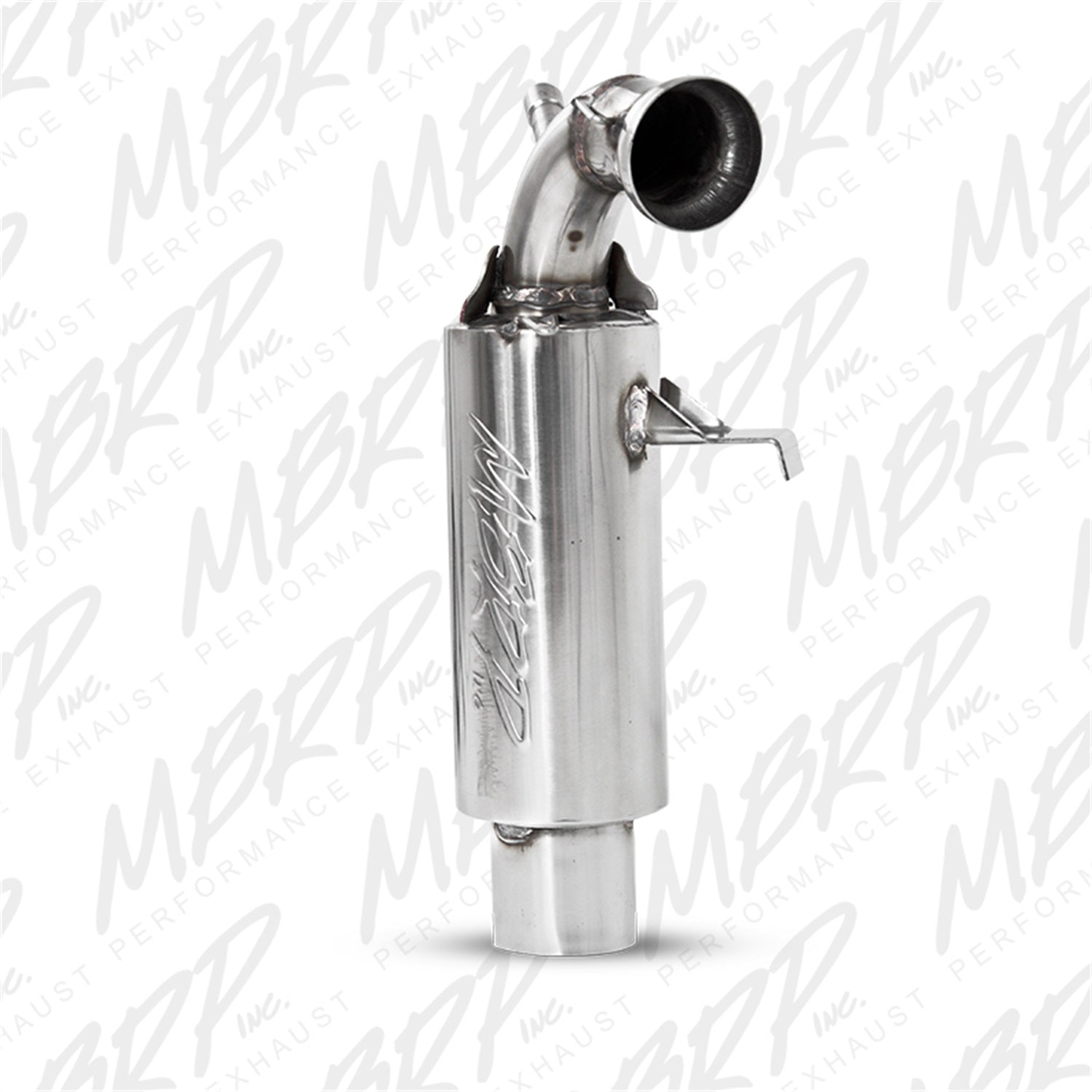 MBRP Exhaust 1260214 Snowmobile Race Exhaust; 4 in. Dia.; 304 Stainless Steel; MBRP Exhaust 1260214
