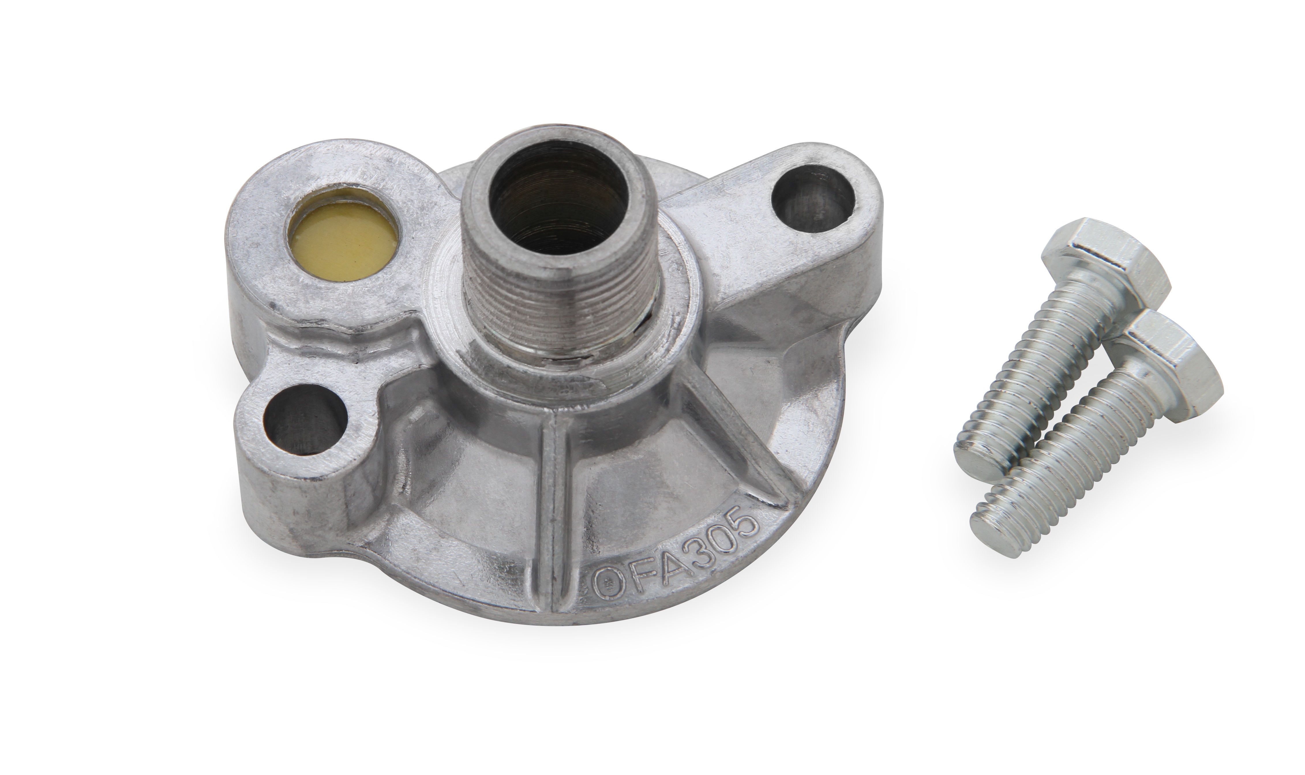 Mr Gasket 1272 Oil Filter Adapter; Aluminum; Incl. Filter By-Pass Valve/Mounting Bolts; Mr Gasket 1272