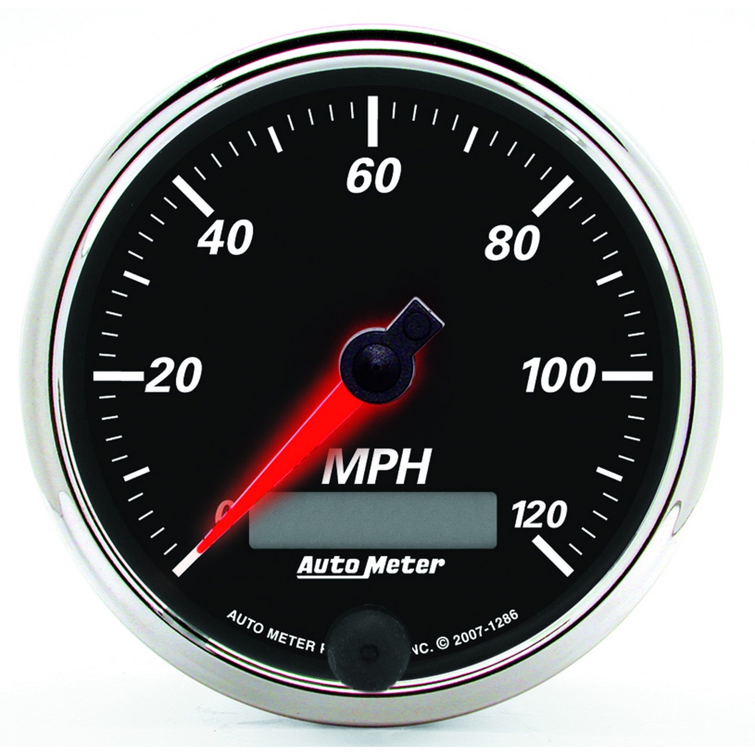AutoMeter 1286 GAUGE; SPEEDOMETER; 3 3/8in.; 120MPH; ELEC. PROG. W/LCD ODO; DESIGNER BLK II AutoMeter 1286