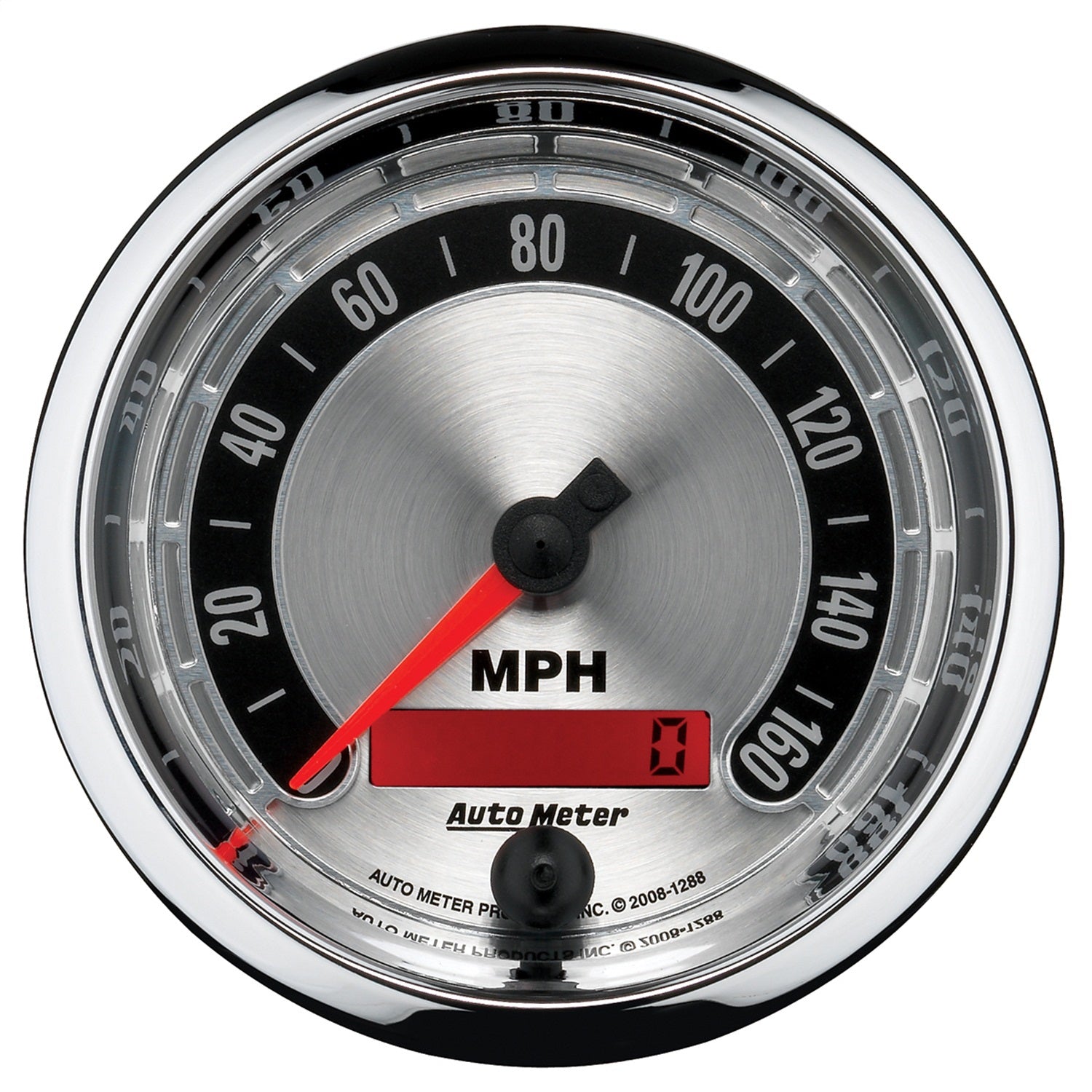 AutoMeter 1288 GAUGE; SPEEDOMETER; 3 3/8in.; 160MPH; ELEC. PROGRAMMABLE; AMERICAN MUSCLE AutoMeter 1288