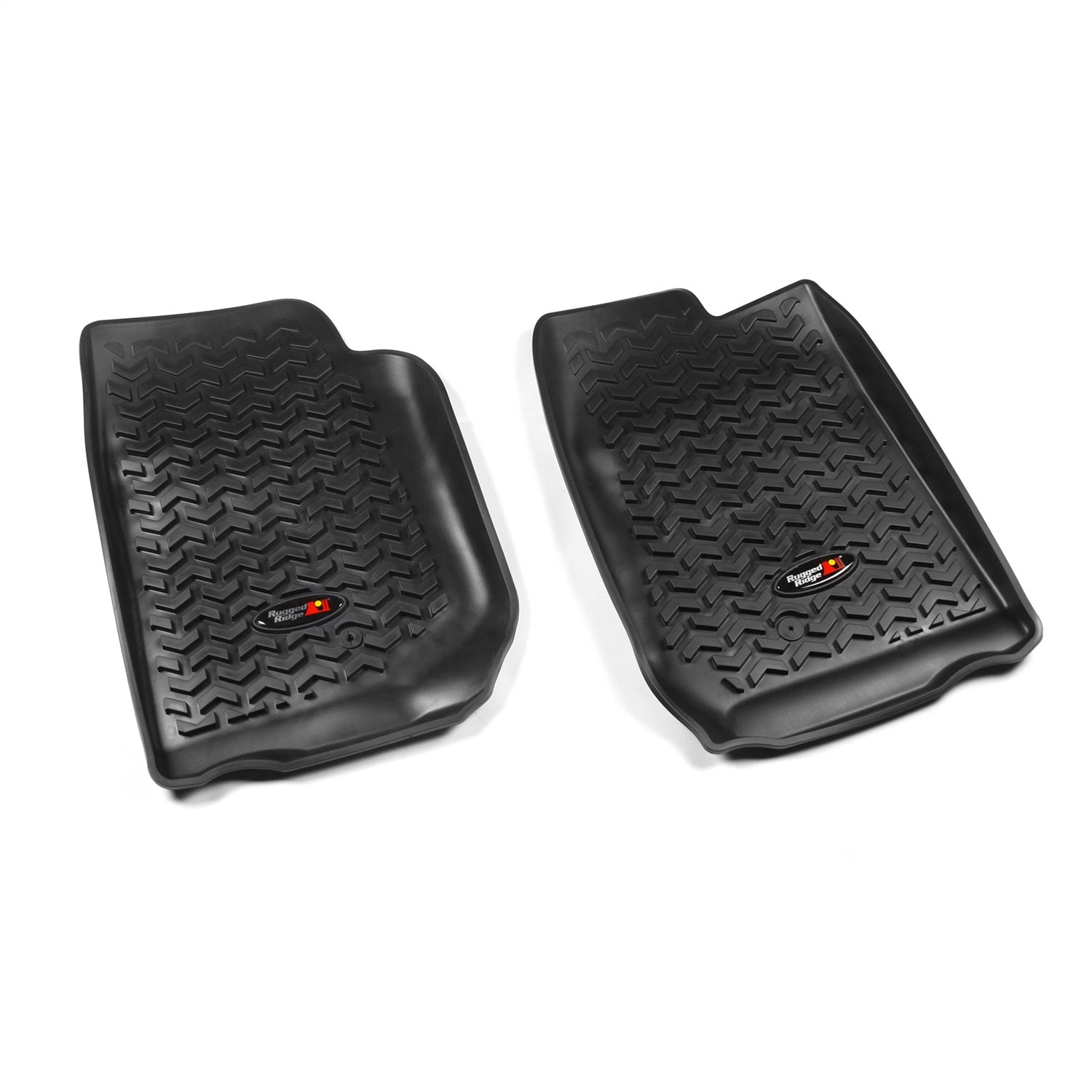 Rugged Ridge 12920.01 All Terrain Floor Liner; Front; Pair; Black; Rugged Ridge 12920.01