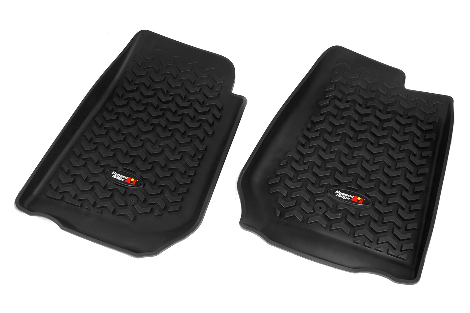 Rugged Ridge 12920.02 All Terrain Floor Liner; Front; Pair; Black; Right Hand Drive; Rugged Ridge 12920.02