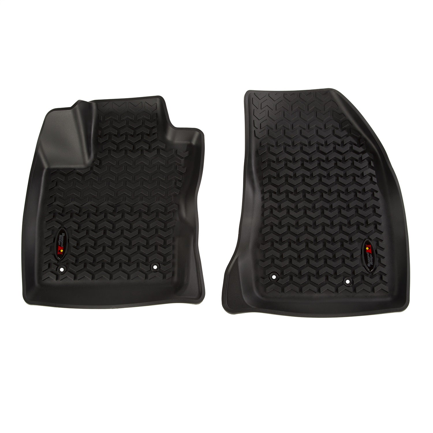 Rugged Ridge 12920.35 Floor Liner; Front; Black; 2 Pc.; Rugged Ridge 12920.35