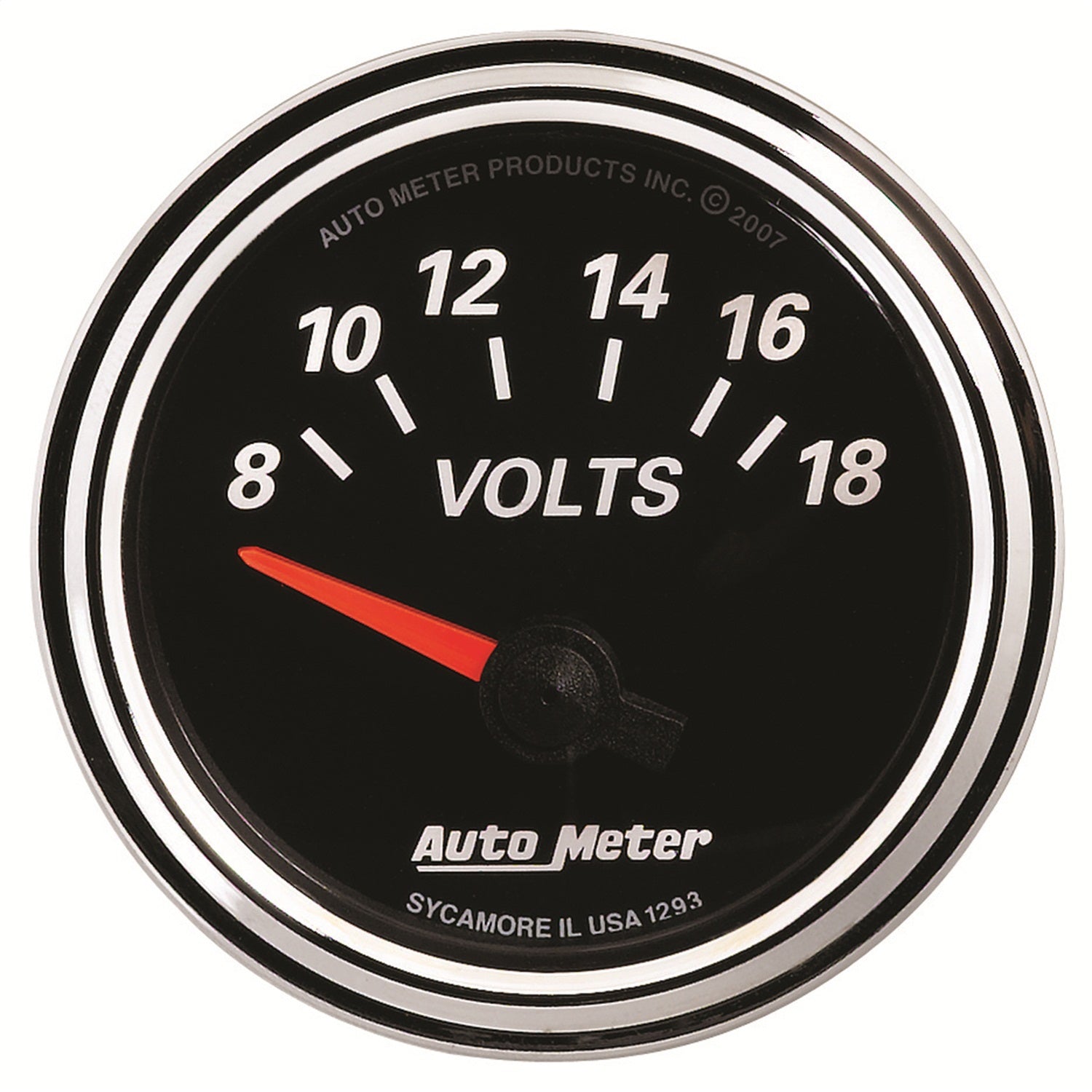 AutoMeter 1293 GAUGE; VOLTMETER; 2 1/16in.; 18V; ELEC; DESIGNER BLACK II AutoMeter 1293