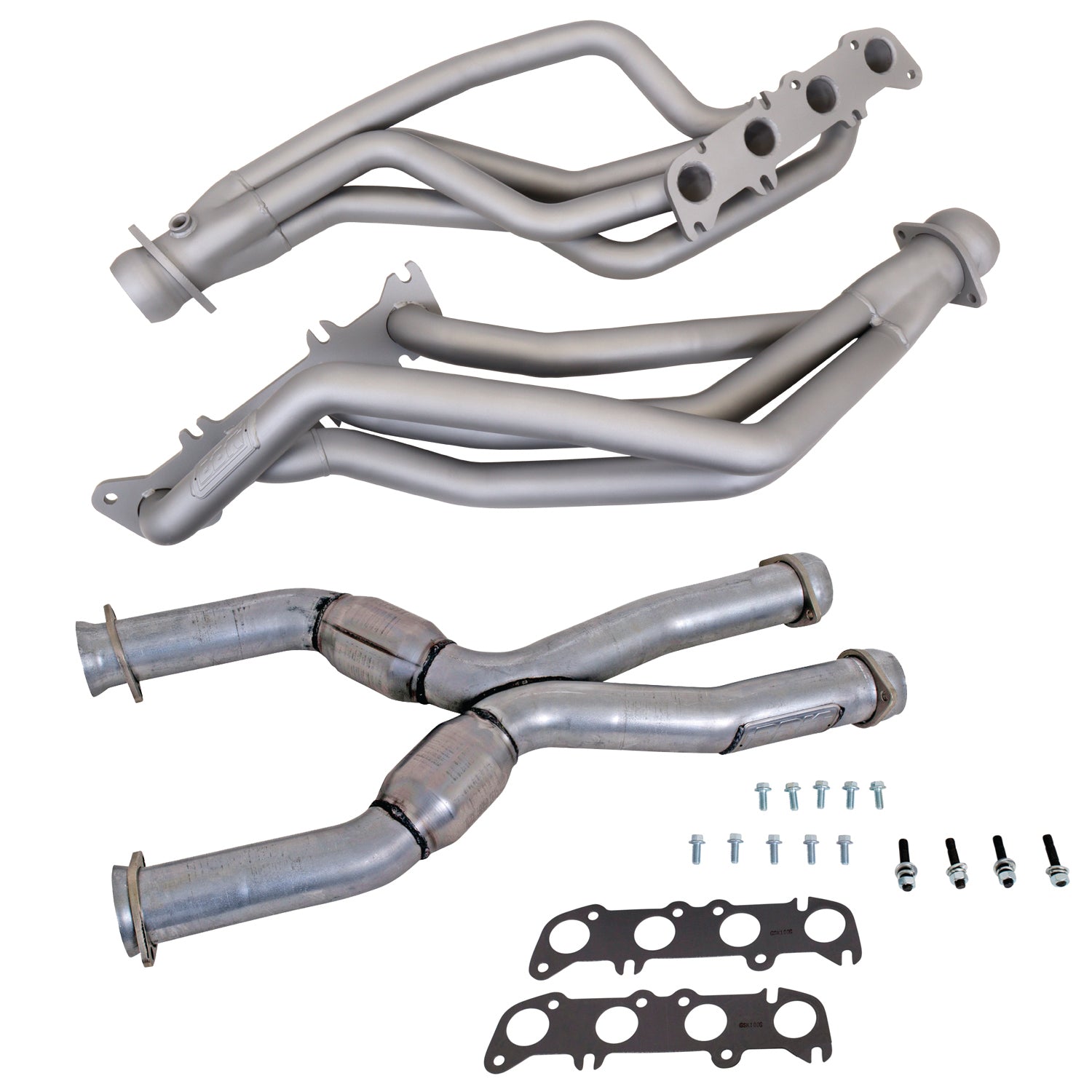 86-04 MUSTANG COYOTE SWAP 1-3/4" LONG TUBE HEADERS PLUS MID PIPE (TITANIUM)