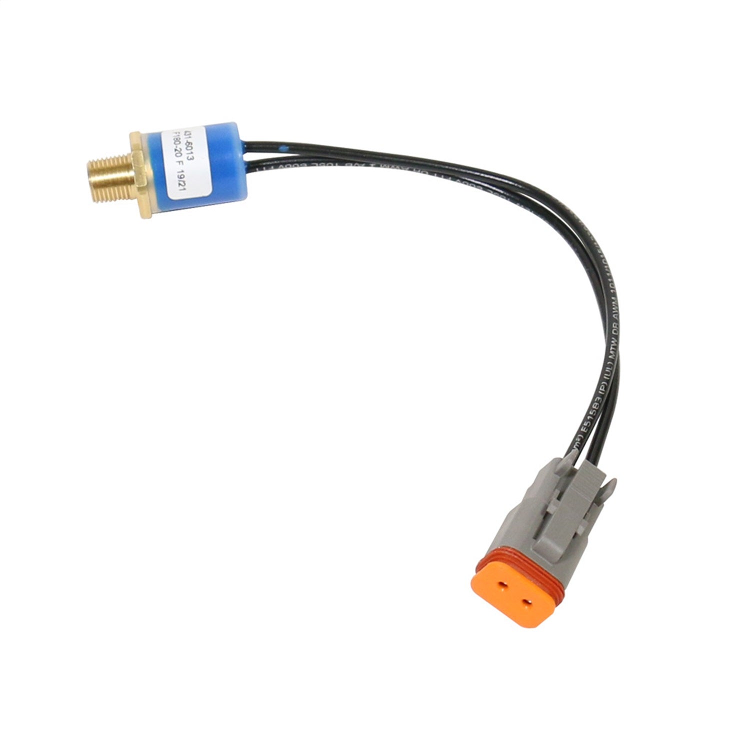 BD Diesel 1300621 Transmission Cooler Temperature Sensor; Orange Leads; 200 On / 185 Off; BD Diesel 1300621