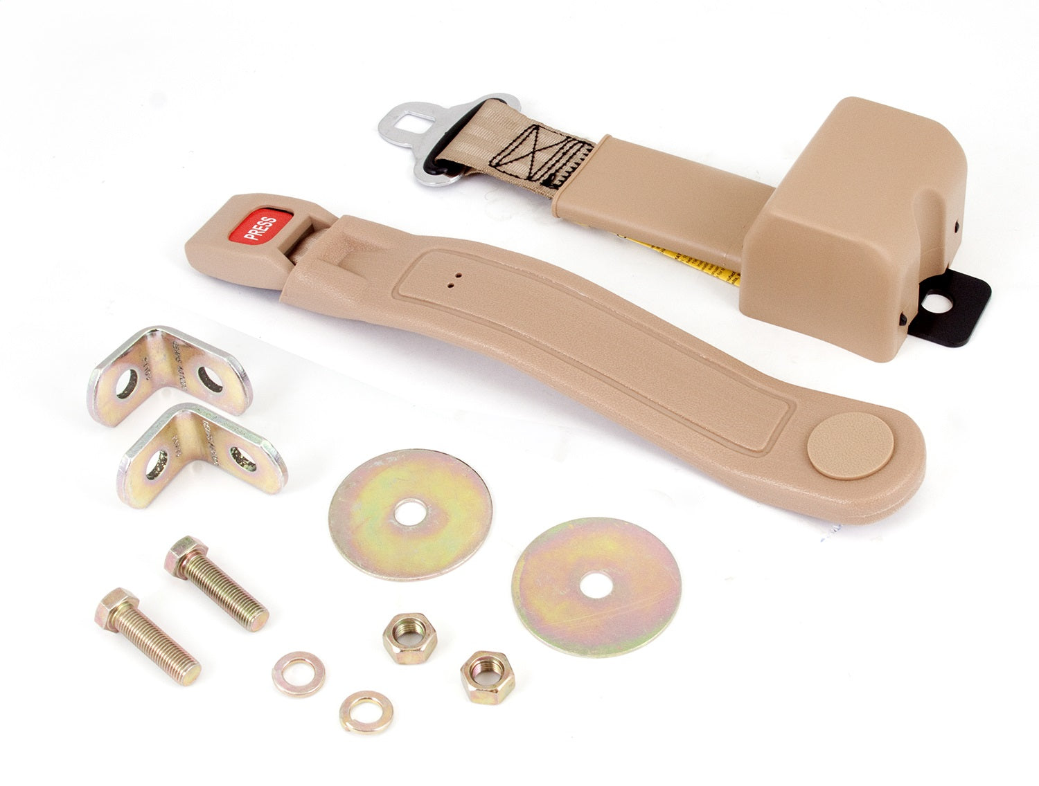 Omix 13202.21 Lap Seat Belt; 60 in.; Retractable; Tan; Omix 13202.21