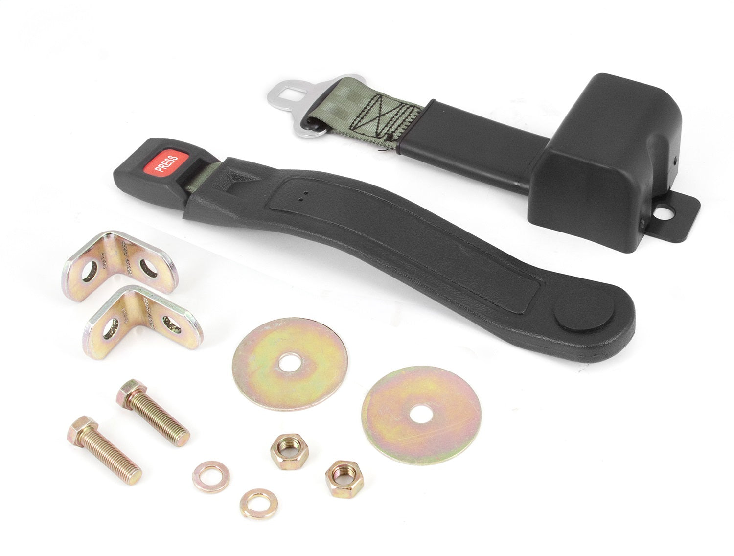 Omix 13202.41 Lap Seat Belt; 60 in.; Retractable; Olive Drab; Belt Mounting Hardware Included; Omix 13202.41