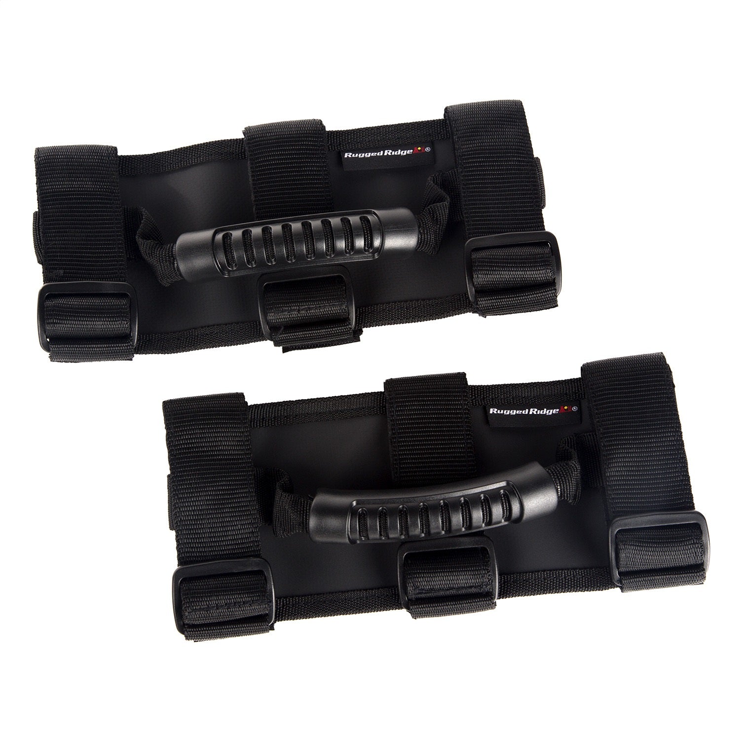 Rugged Ridge 13505.04 Ultimate Grab Handles; Front; Single Handle; Pair; Black; Rugged Ridge 13505.04