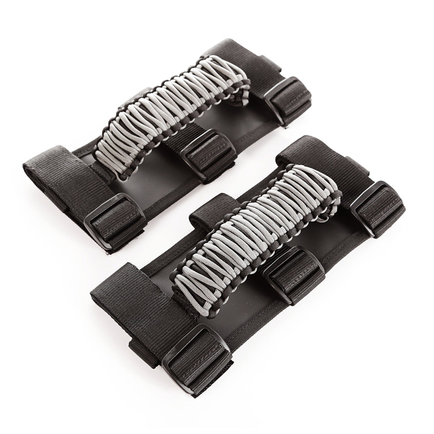 Rugged Ridge 13505.32 Paracord Grab Handles; Gray/Black; Pair; Rugged Ridge 13505.32