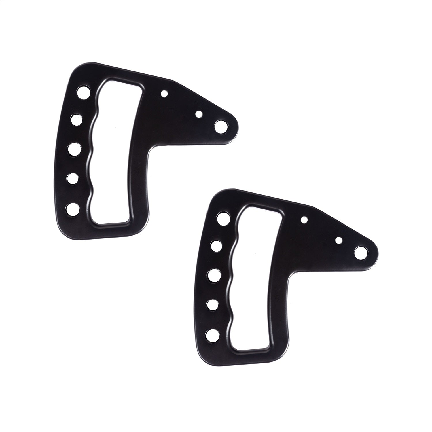 Rugged Ridge 13505.51 Grab/Door Handle Cover Kit; Front Pair; Black Aluminum; Rugged Ridge 13505.51