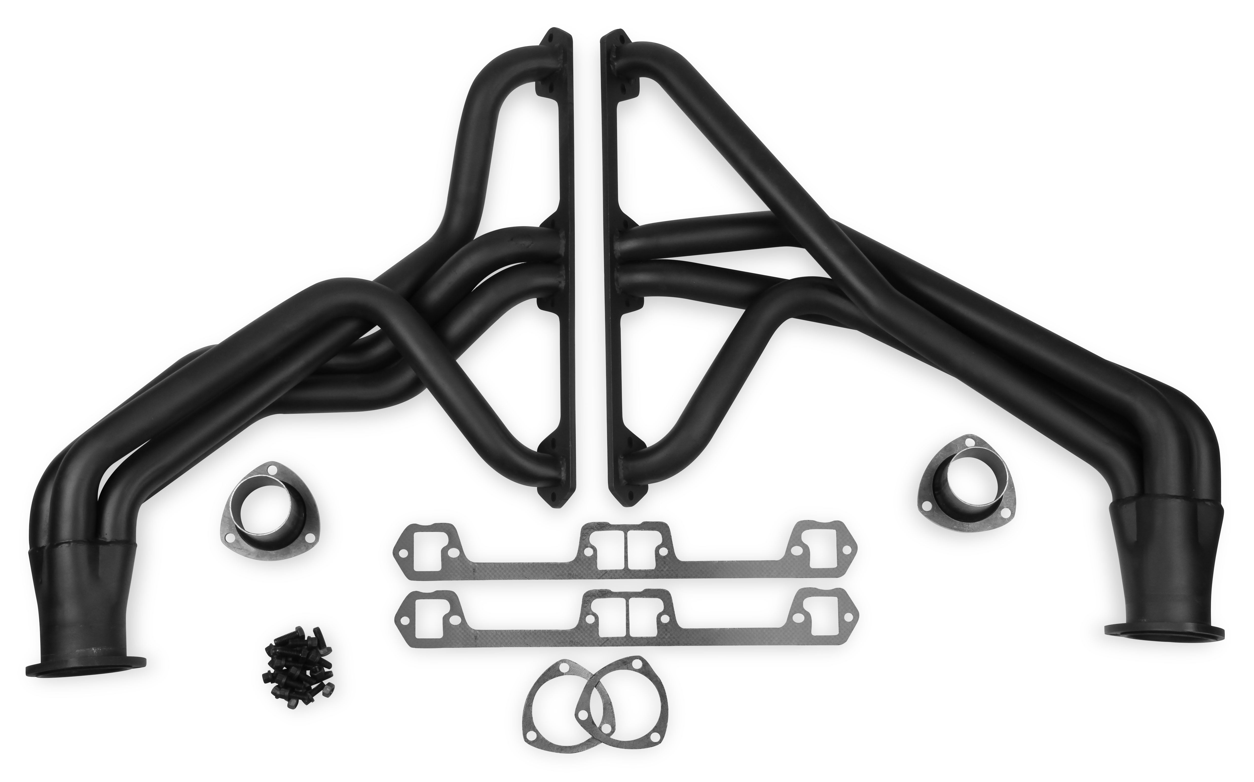 Flowtech Long Tube Header - Black Paint