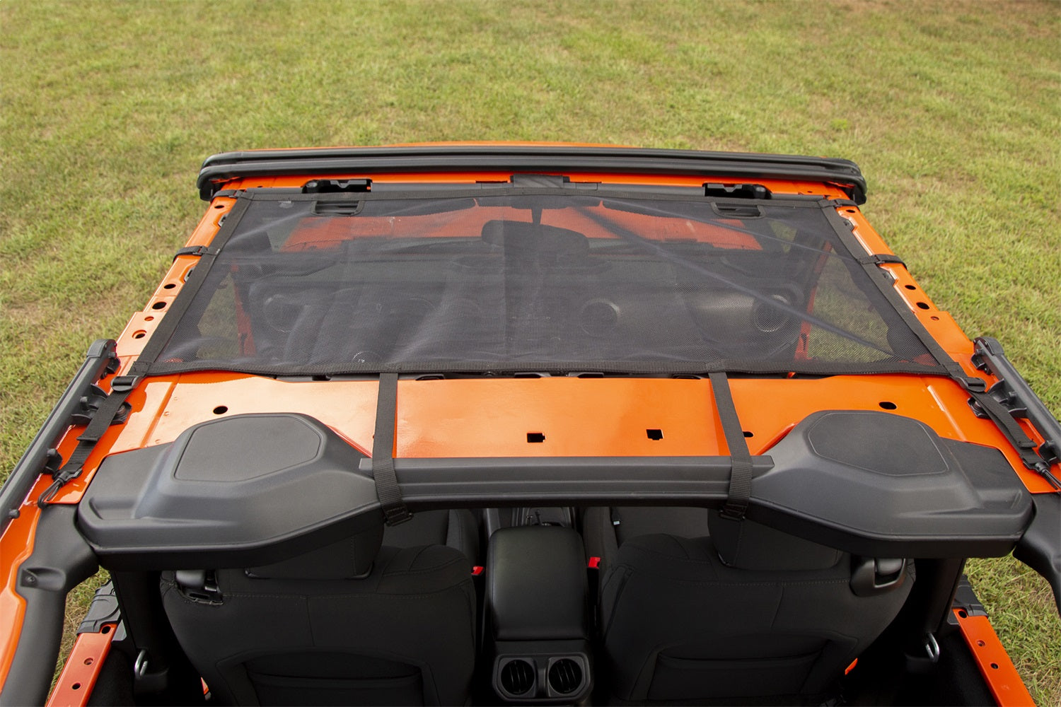 Rugged Ridge 13579.74 Eclipse Sun Shade; Front; Black; Rugged Ridge 13579.74