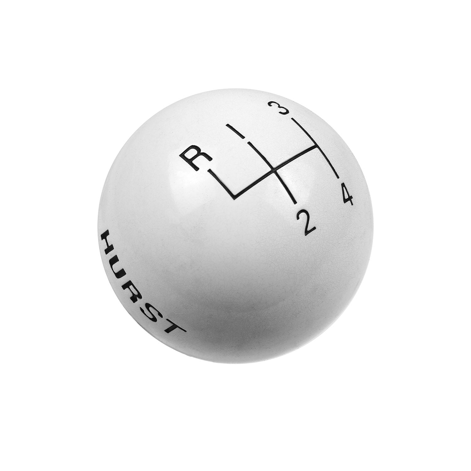 Hurst 1637626 Shifter Knob; White 4-Speed; 3/8 in. 16 Threads; Hurst 1637626