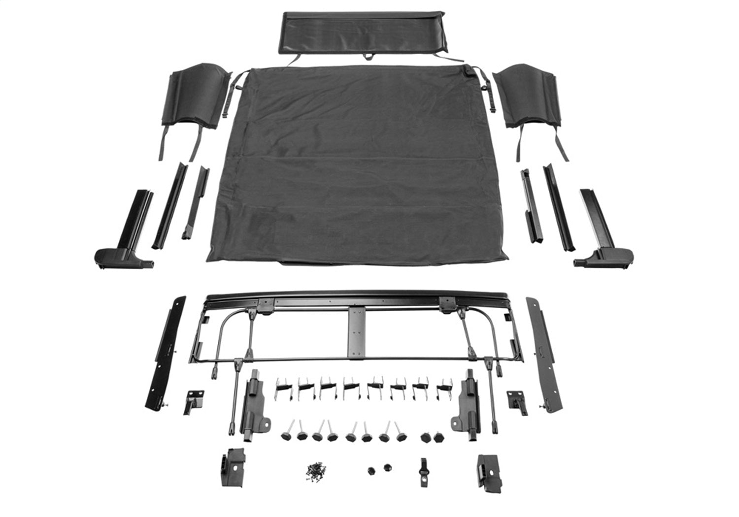 Rampage 139035 Trailview Frameless Soft Top; w/Tinted Windows/Door Surrounds; Rampage 139035