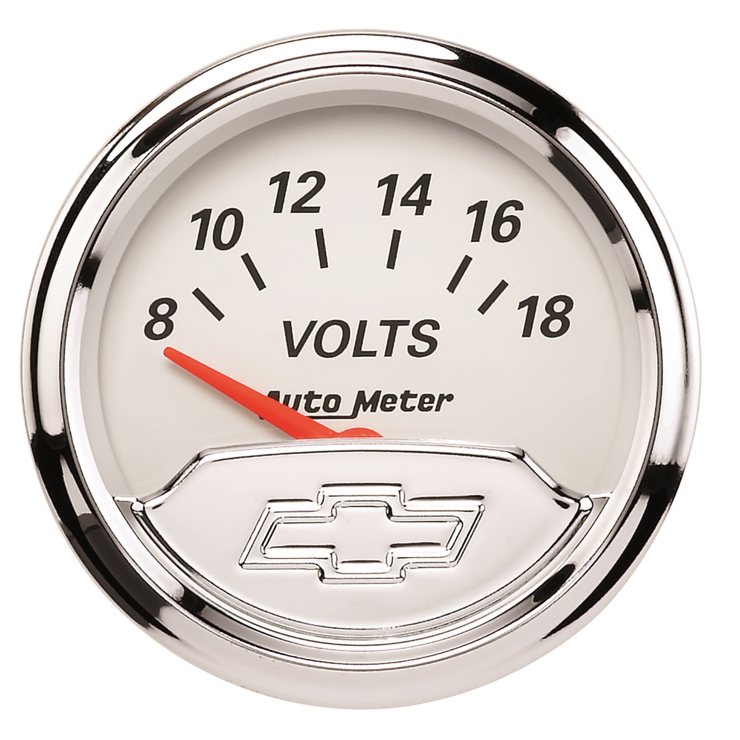 AutoMeter 1391-00408 GAUGE; VOLTMETER; 2 1/16in.; 18V; ELEC; CHEVROLET HERITAGE BOWTIE AutoMeter 1391-00408