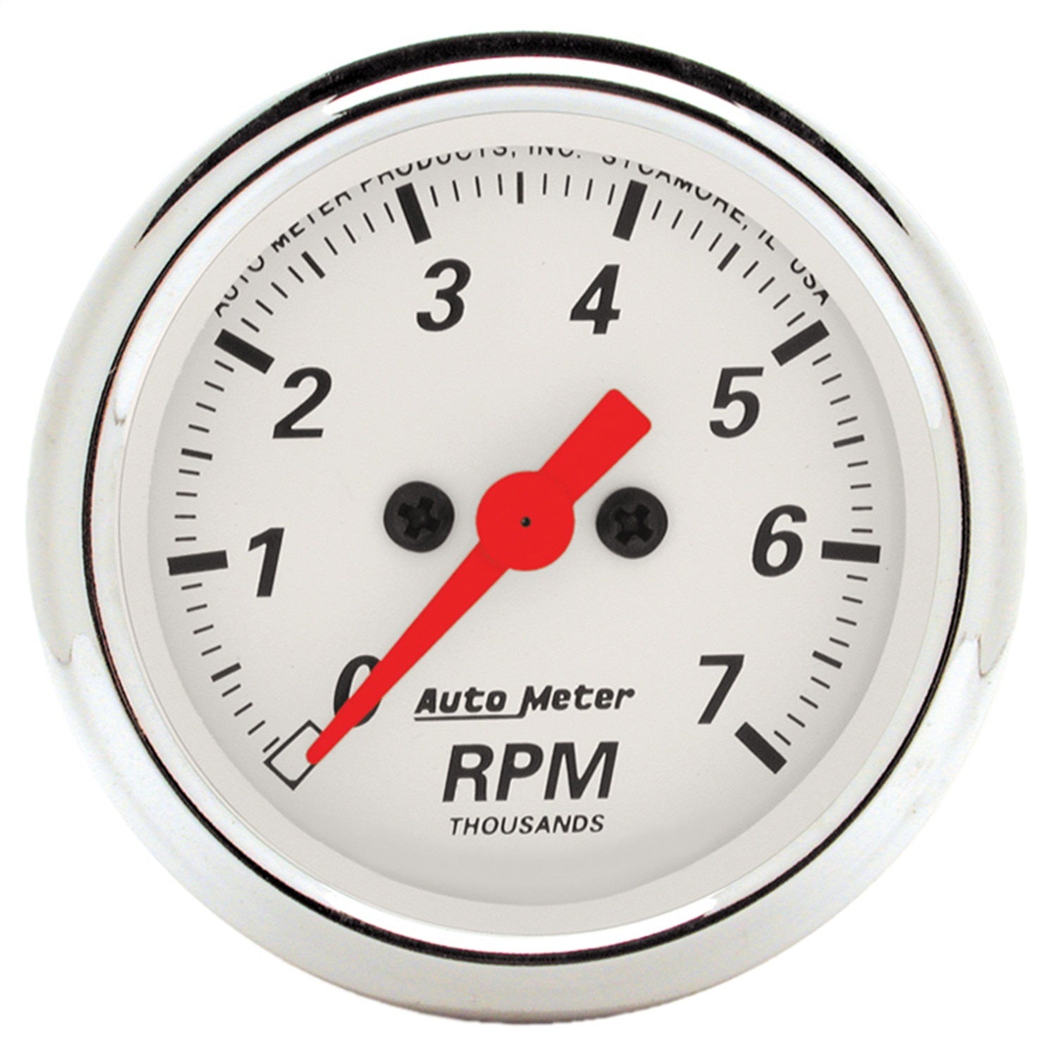 AutoMeter 1397 GAUGE; TACHOMETER; 2 1/16in.; 7K RPM; IN-DASH; ARCTIC WHITE AutoMeter 1397