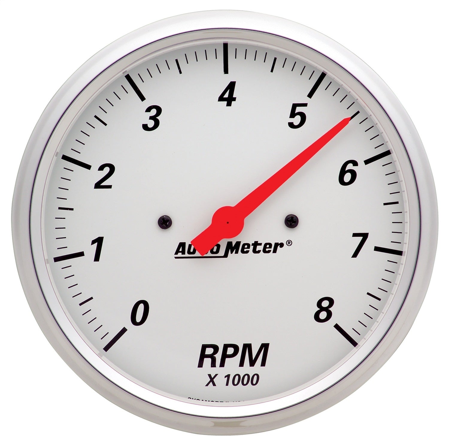 AutoMeter 1399 GAUGE; TACHOMETER; 5in.; 8K RPM; IN-DASH; ARCTIC WHITE AutoMeter 1399