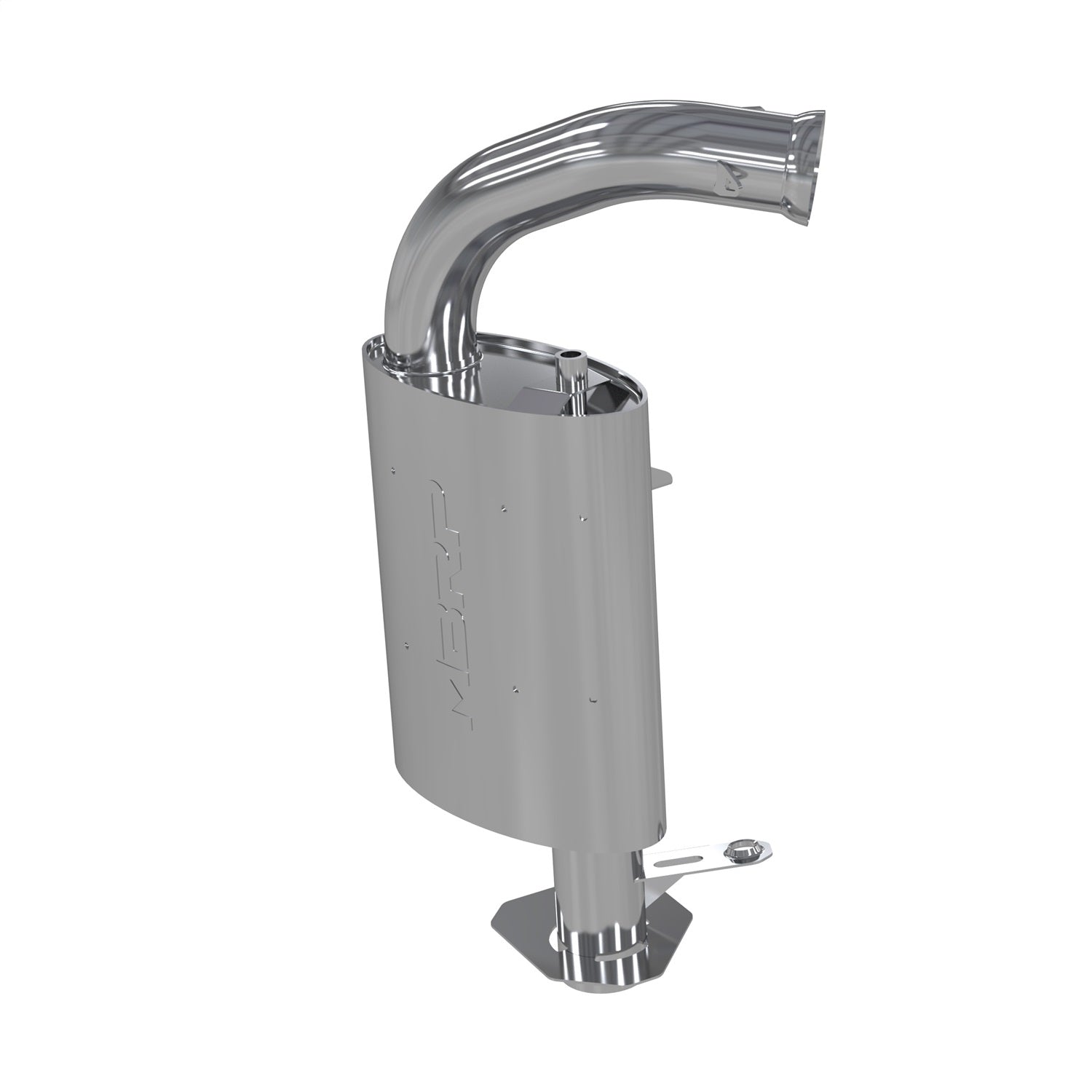 MBRP Exhaust 139Q204 Snowmobile Quiet Trail Muffler; Bolt On; MBRP Exhaust 139Q204