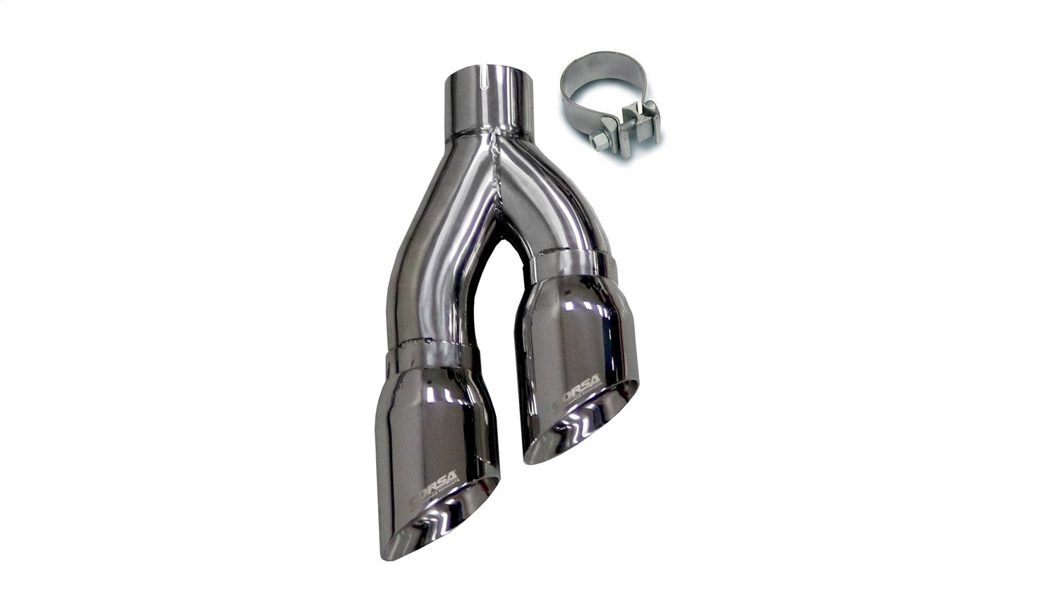 Corsa Performance 14031 Twin 4.0in. Side Swept Polished Pro-Series Tip Kit (Clamp Included) Corsa Performance 14031