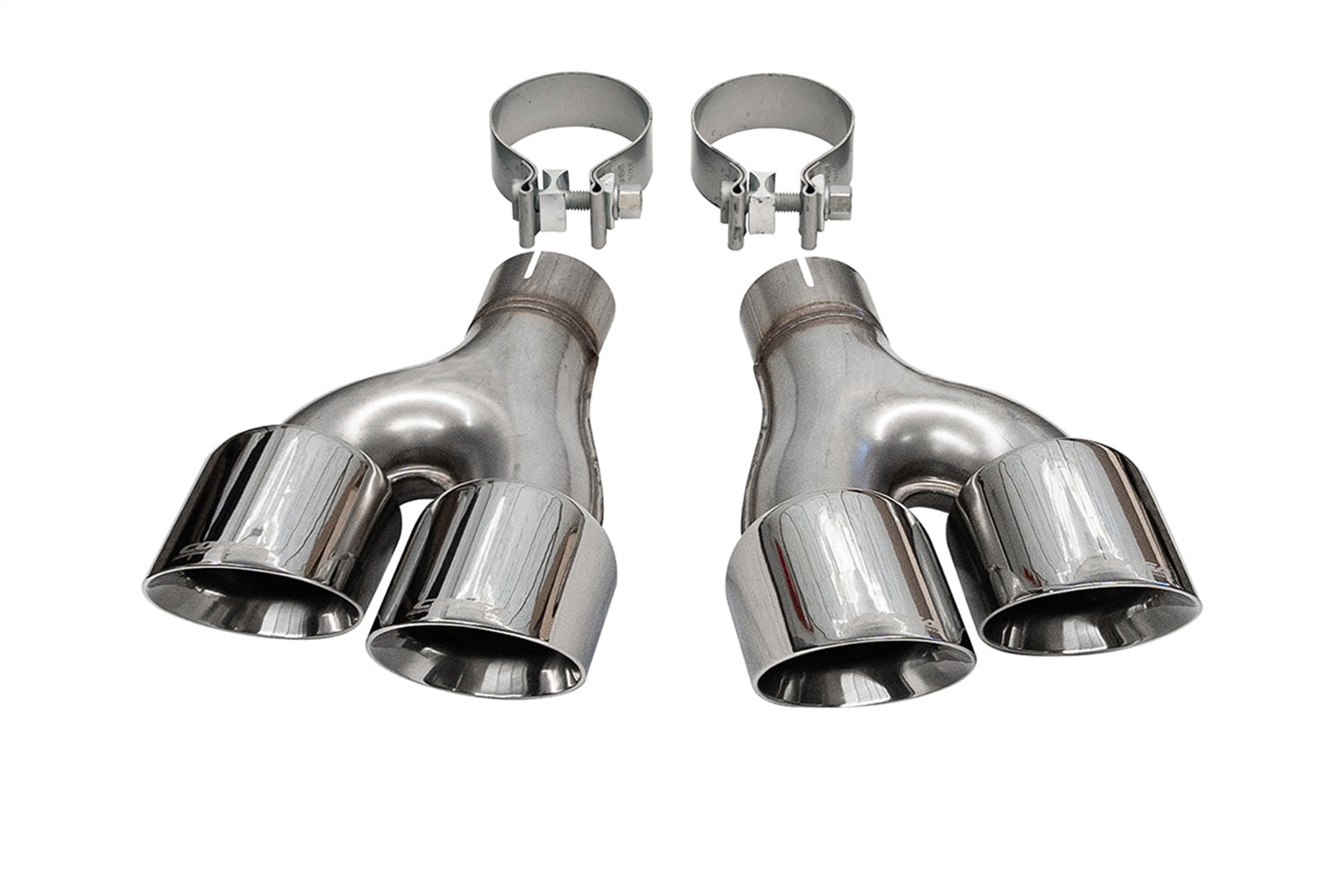 Corsa Performance 14068 Twin 4.0in. Polished Pro-Series Tip Kit (Clamps Included) Corsa Performance 14068
