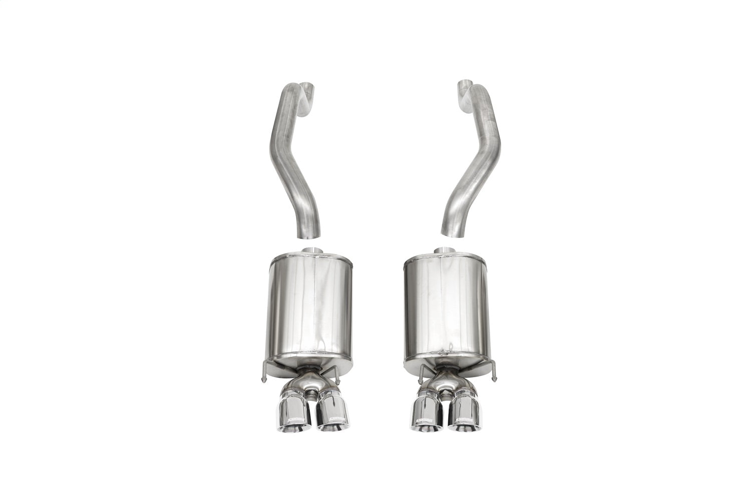 Corsa Performance 14108 2.5in. Axle-Back Dual Rear Exit with Twin 3.5in. Polished Pro-Series Tips Corsa Performance 14108