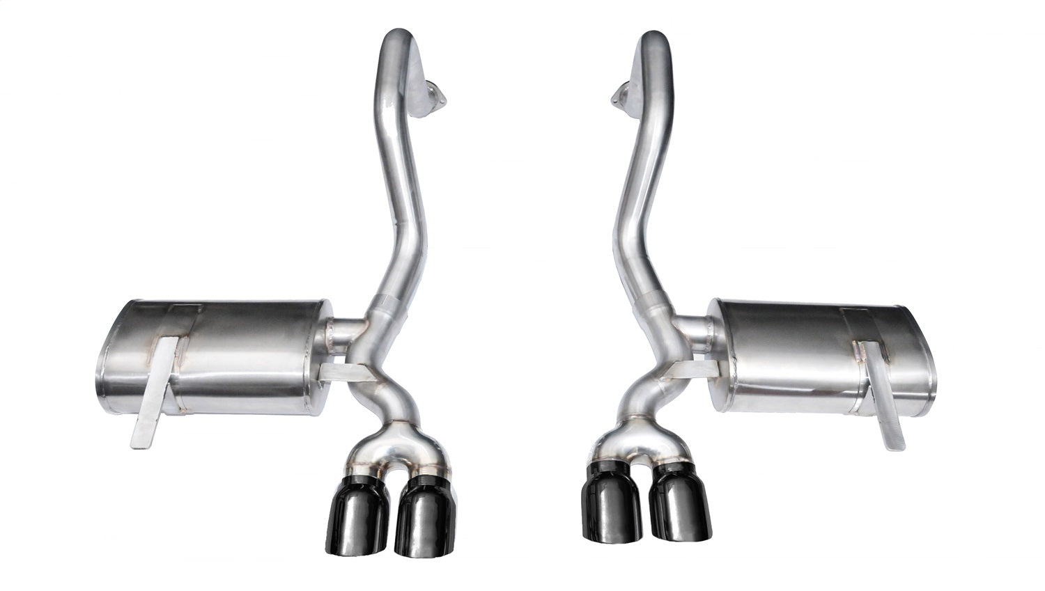 Corsa Performance 14132BLK 2.5in. Axle-Back Dual Rear Exit with Twin 3.5in. Black PVD Pro-Series Tips Corsa Performance 14132BLK