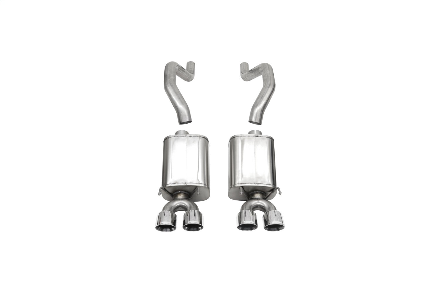 Corsa Performance 14164 3.0in. Axle-Back Dual Rear Exit with Twin 4.0in. Polished Pro-Series Tips Corsa Performance 14164