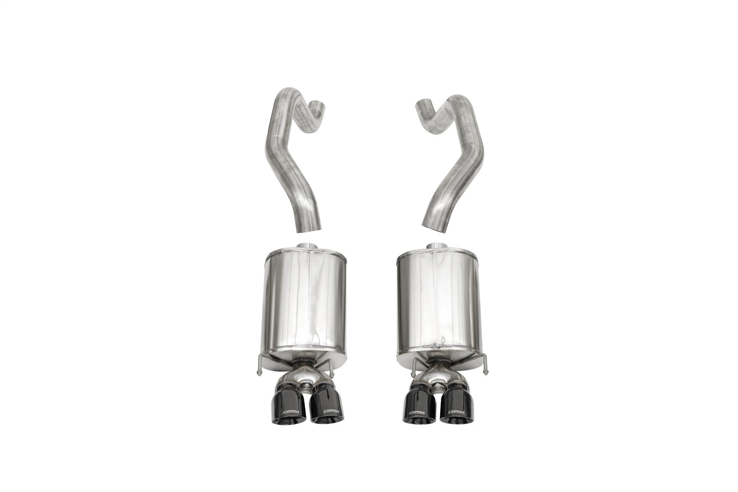 Corsa Performance 14169BLK 2.5in. Axle-Back Dual Rear Exit with Twin 3.5in. Black PVD Pro-Series Tips Corsa Performance 14169BLK