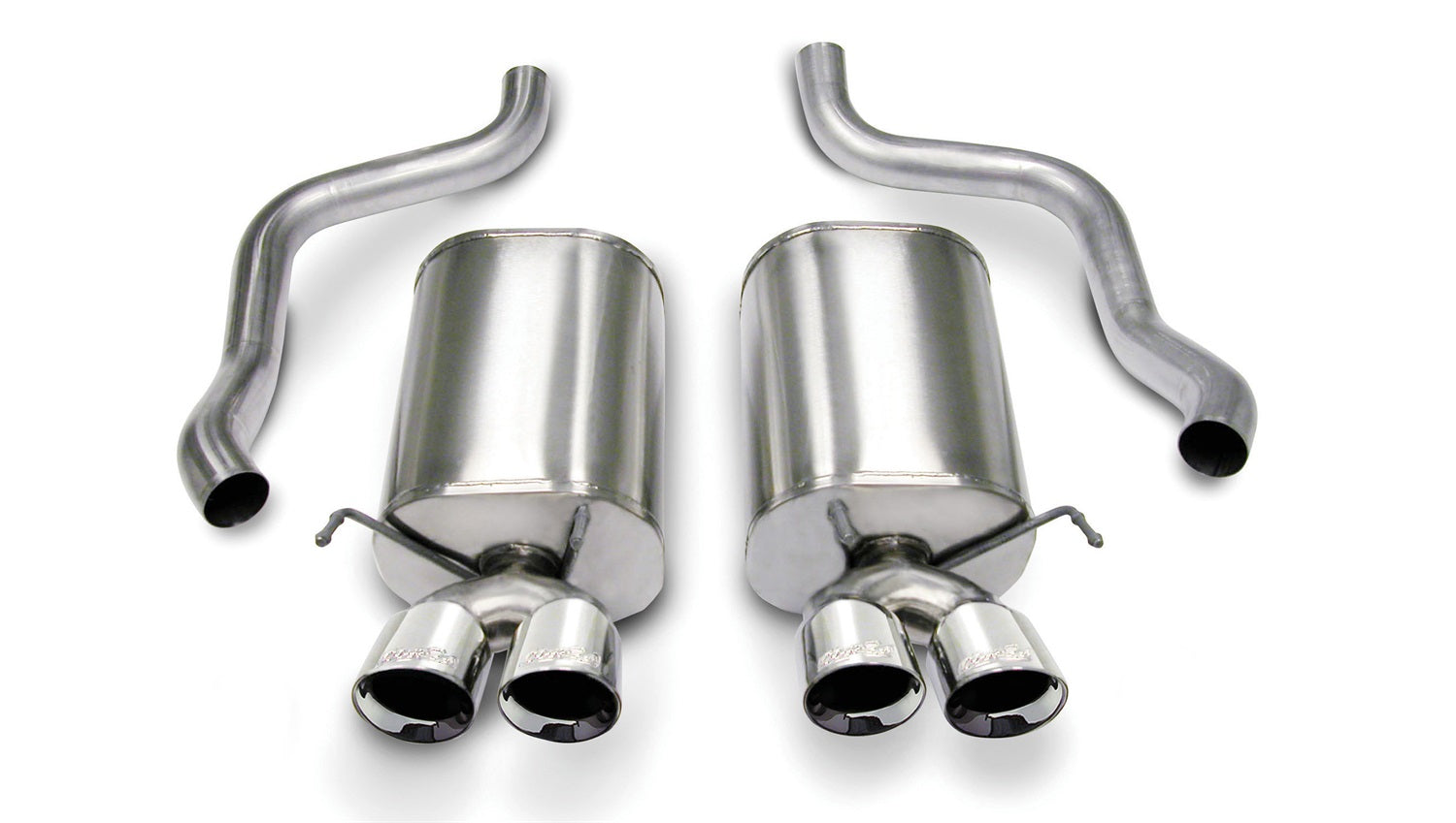 Corsa Performance 14169 2.5in. Axle-Back Dual Rear Exit with Twin 3.5in. Polished Pro-Series Tips Corsa Performance 14169